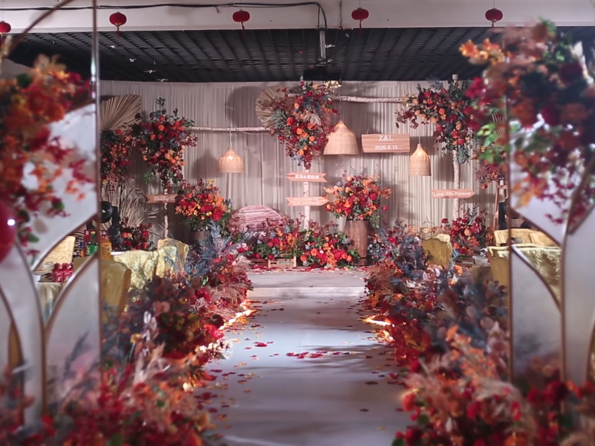 1314婚礼·酒店红色系婚礼/精致小预算婚礼