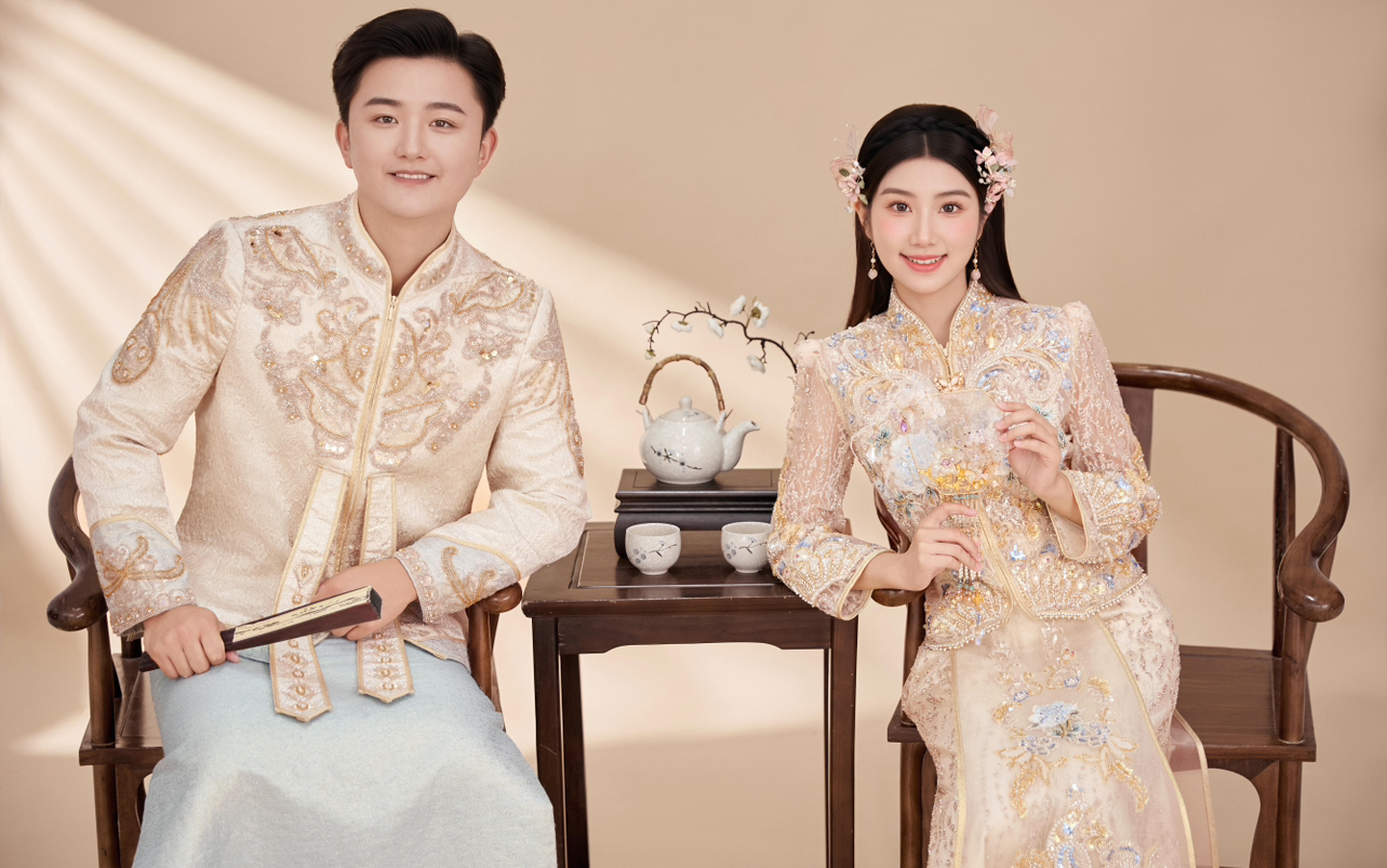 中式喜嫁客片欣賞！石家莊婚紗照推薦商家