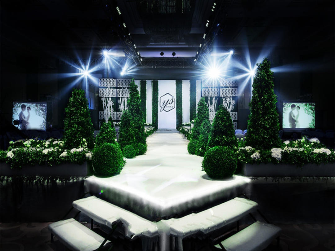 白绿色清新婚礼《如沐春风》