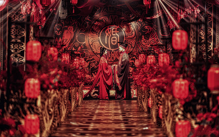 唐风汉韵 | Anyway 红金中式婚礼《圆满》