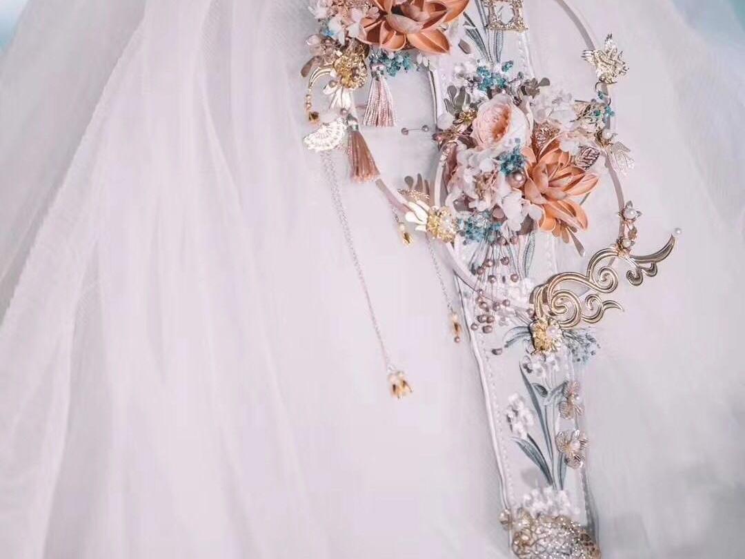 花田吉事大热新中式雾霾蓝婚礼