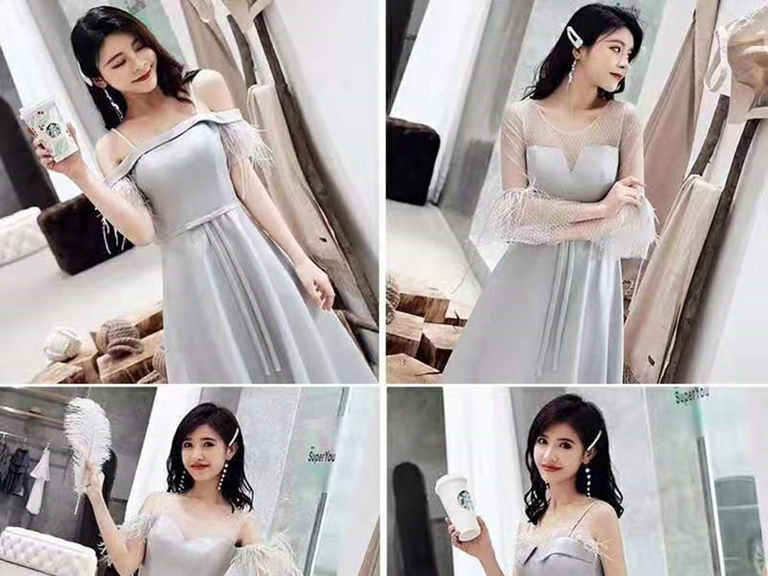 薇拉婚纱定制 精美伴娘服三件100元