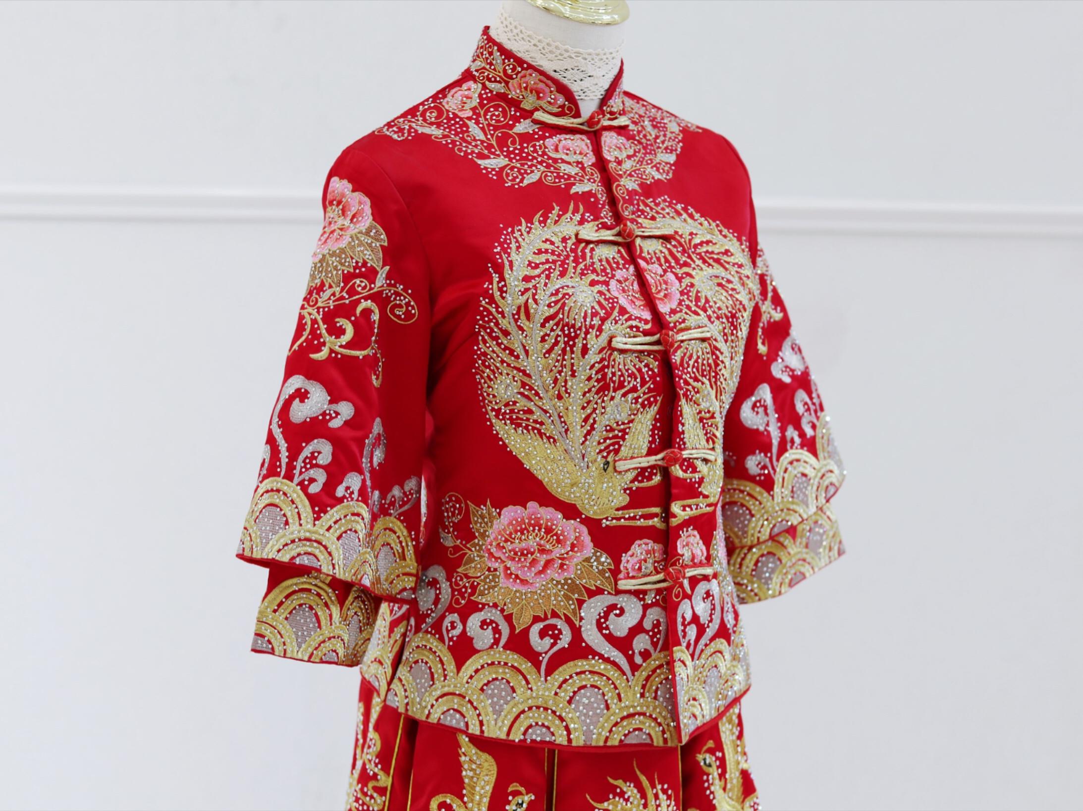 「特享优惠价」明星款龙凤褂+三件套+送精美头纱