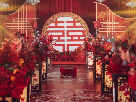 中国风婚礼布置，性价比高