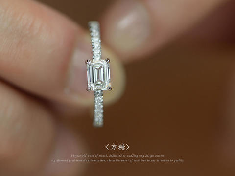 V.G维高钻石【方糖】50分 ‘小糖晶’结婚钻戒