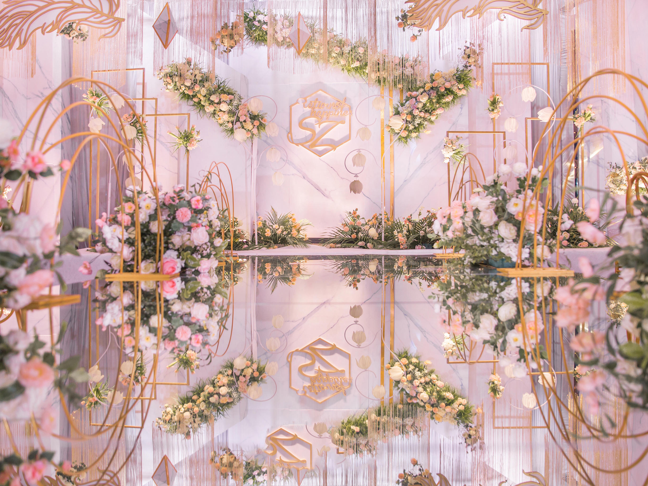 【美若丹尔-韩式大气粉系婚礼】