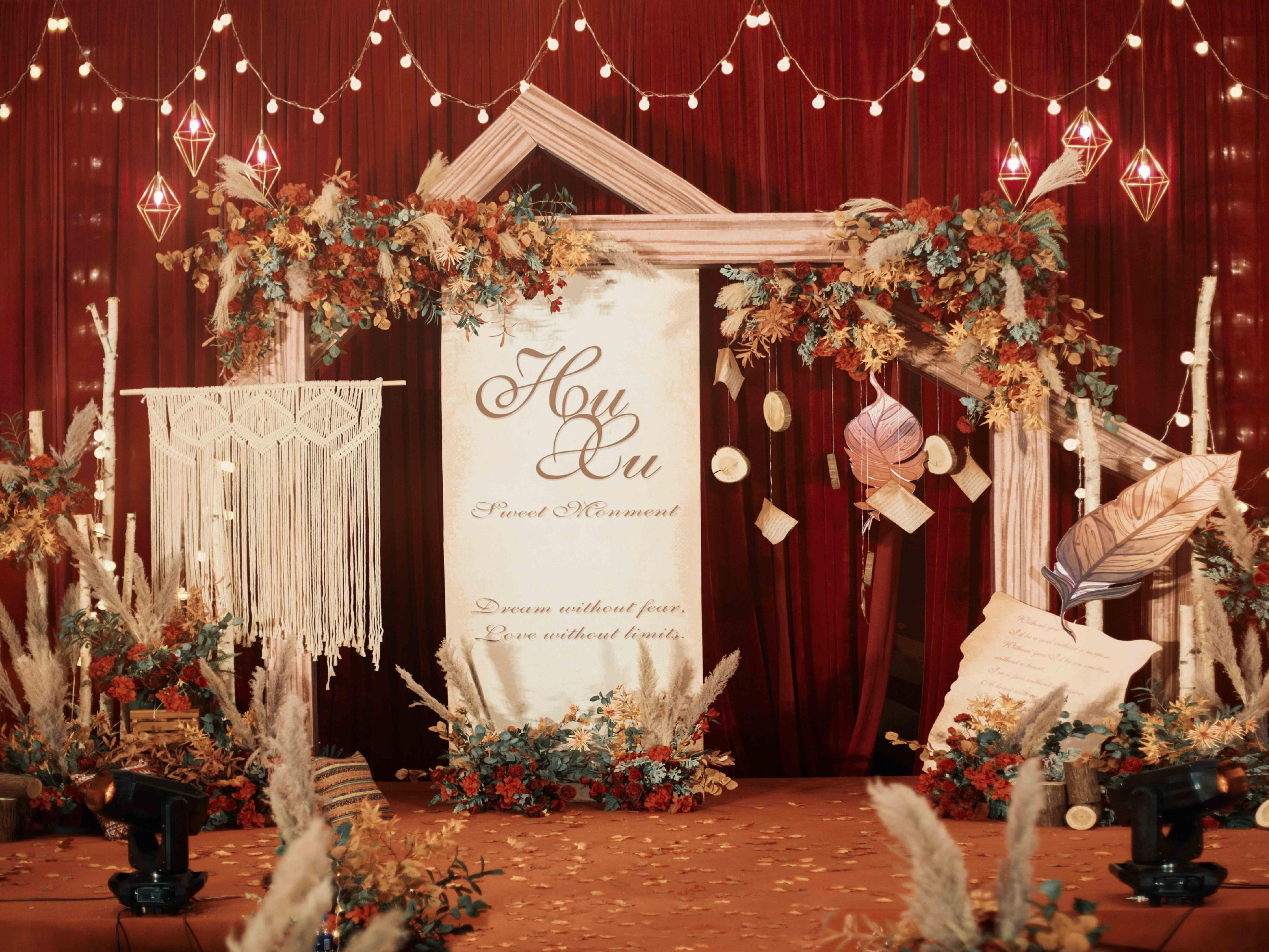 【大雅婚礼】网红精选 红橙色复古美式婚礼