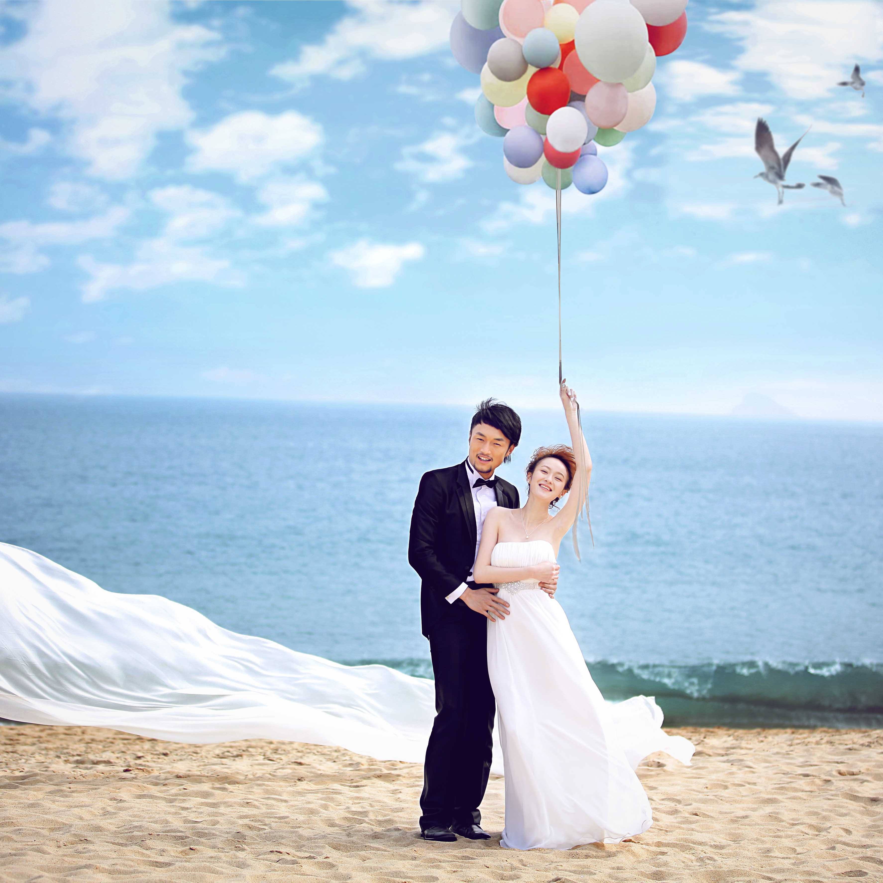 日照万平口婚纱摄影（内景、海滩、公园）