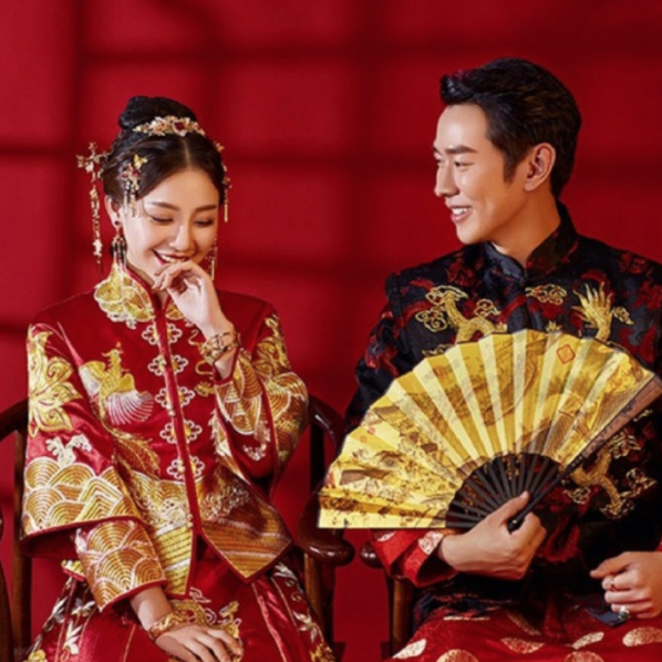 「纽约纽约」中式复古婚纱照婚纱照    