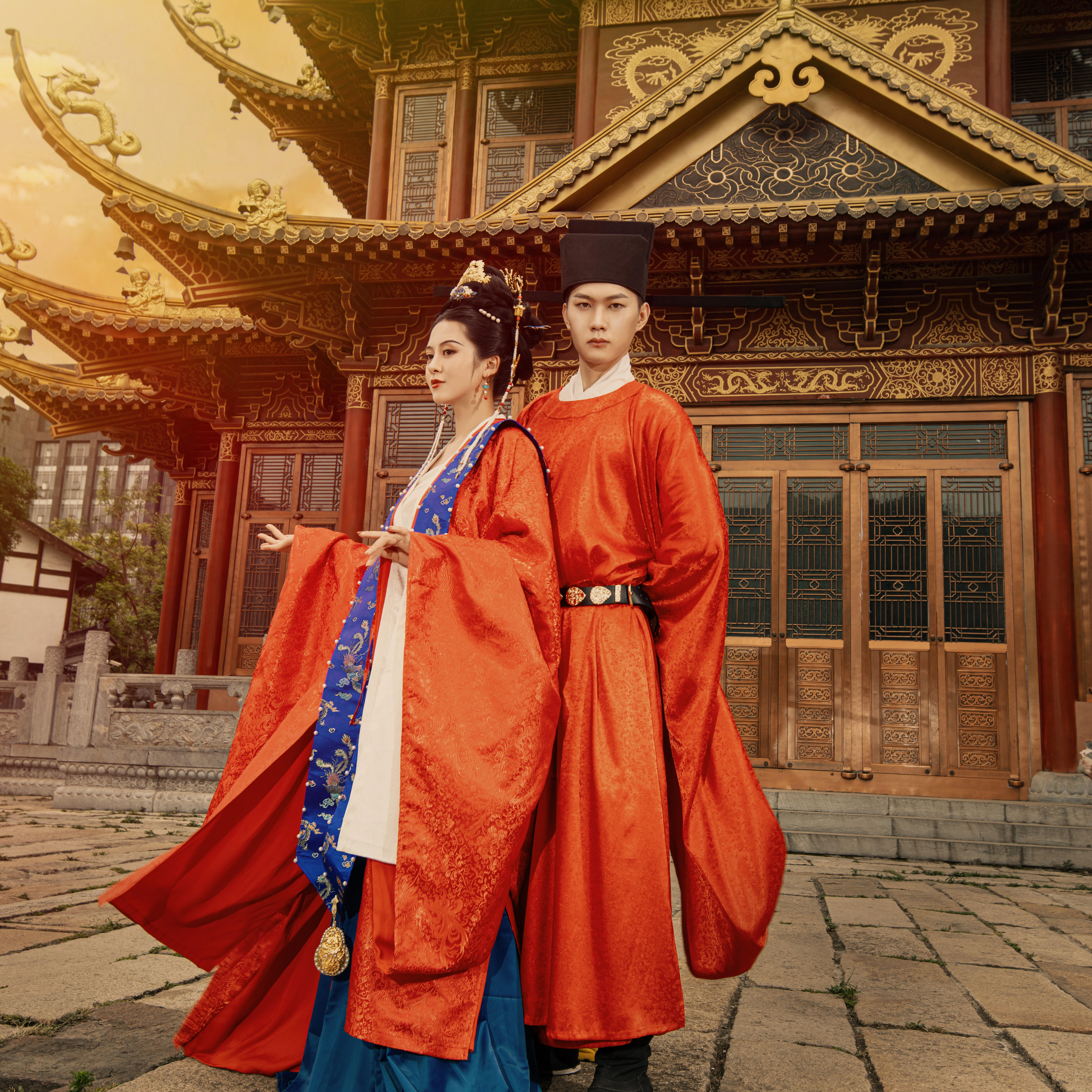 中式古風(fēng)傳統(tǒng)唐制漢服婚服/婚紗/婚照——珠聯(lián)璧合