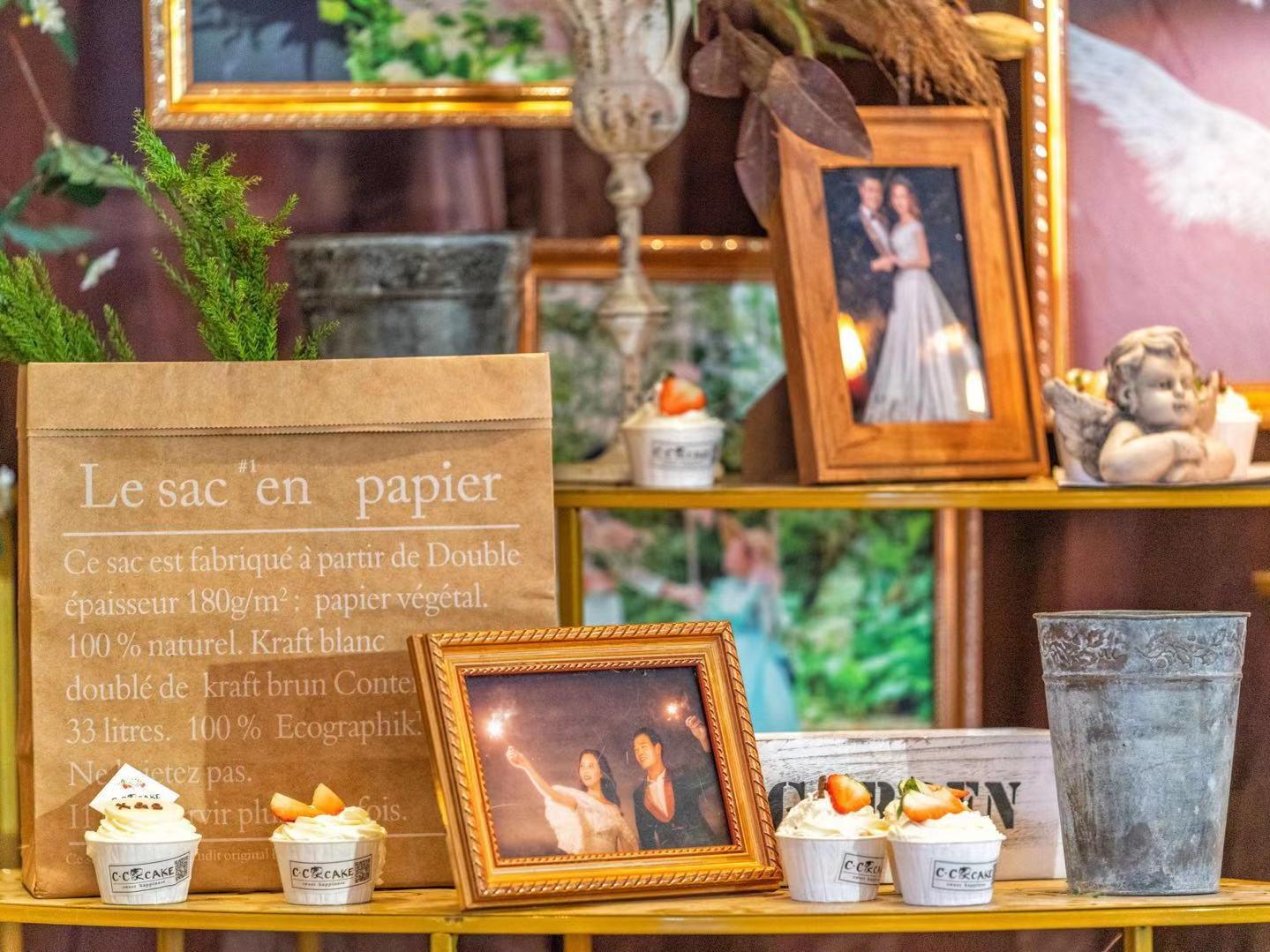 流行色珊瑚橘用在婚礼上超美啊-喜文化婚礼