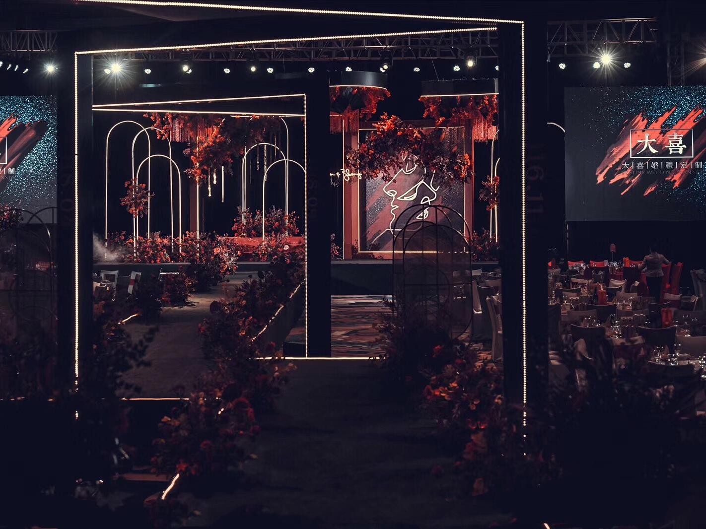 【良景花意】 全真花|黑与红