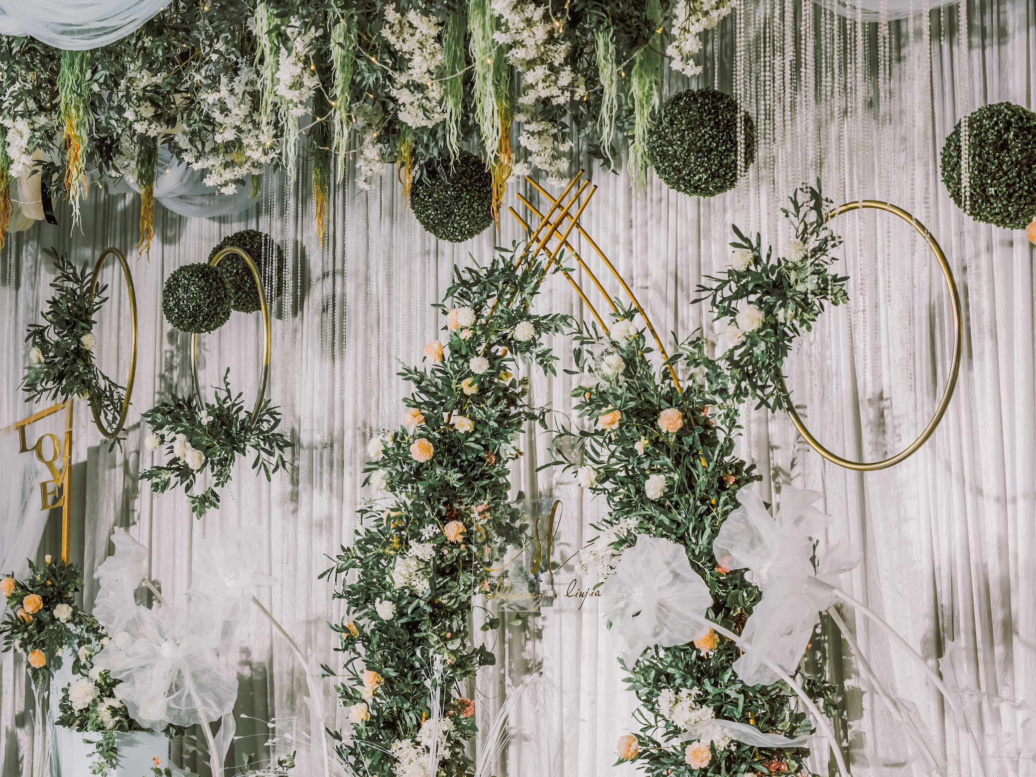 白绿色小清新，豪华高定全吊顶 送四大