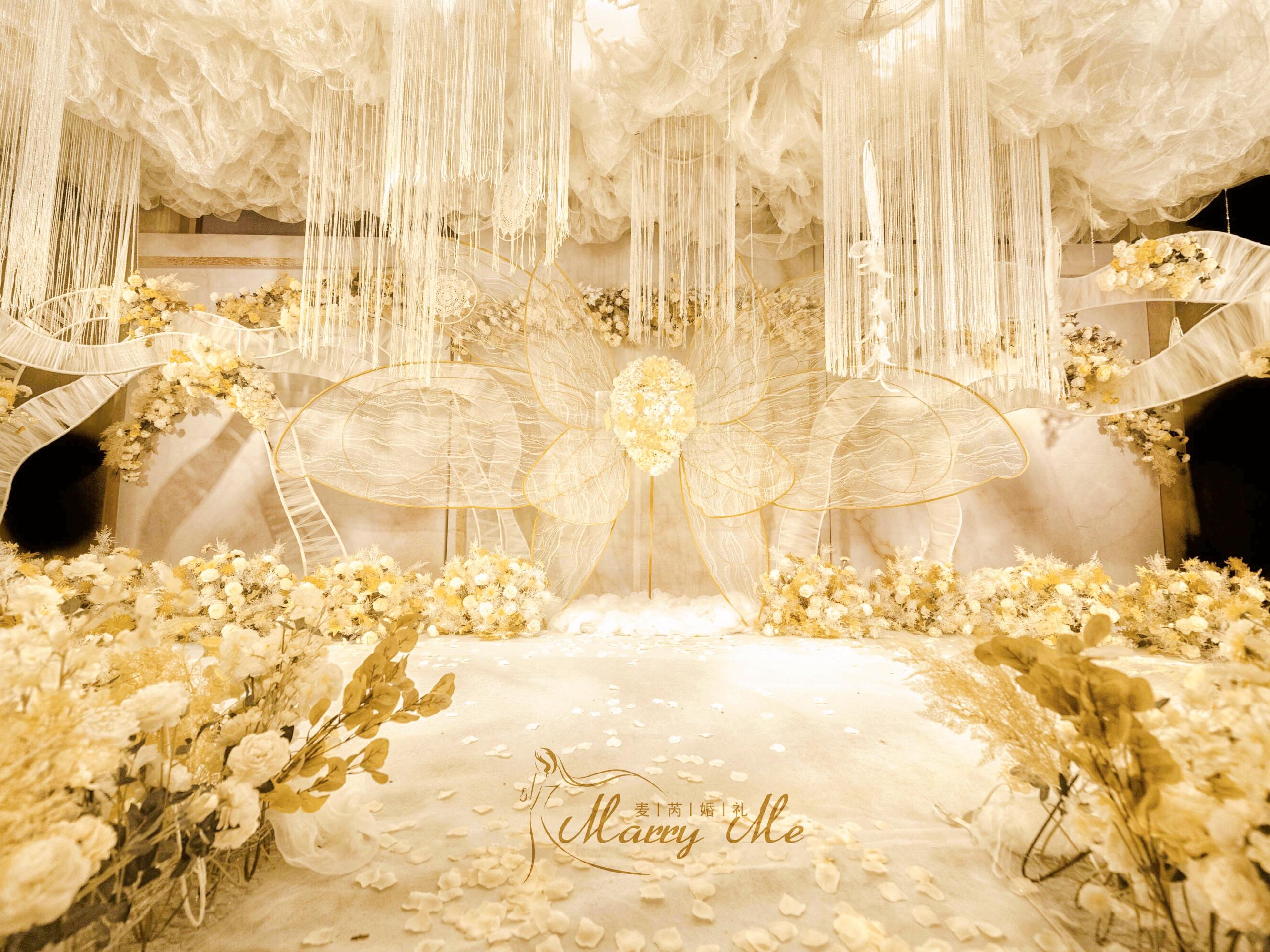 【麦芮婚礼】香槟色蝴蝶婚礼