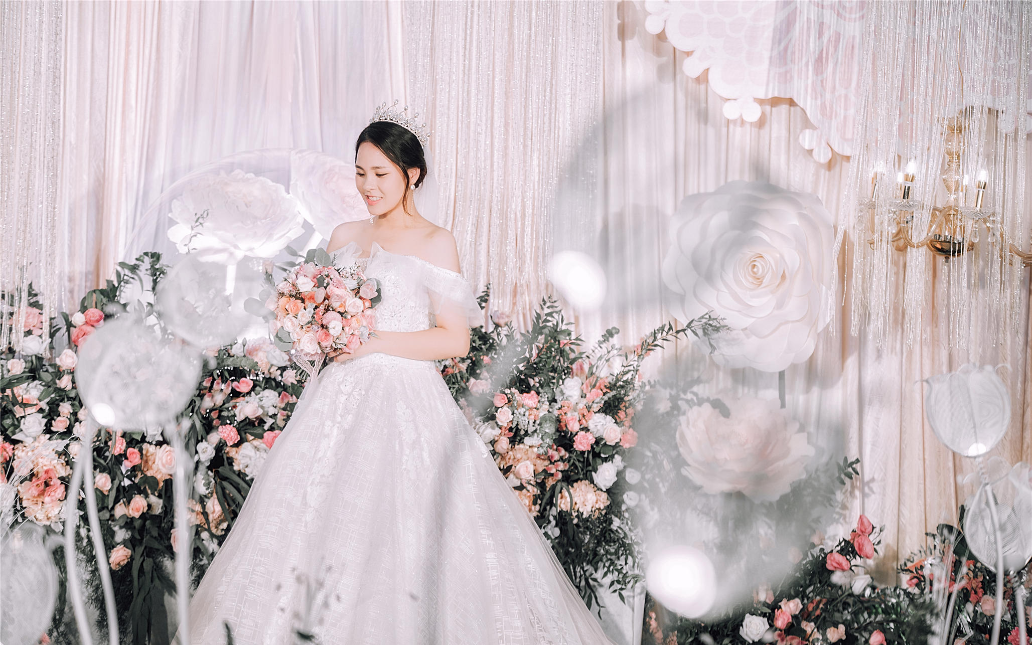 真实婚礼  柔纱轻幔的温婉系