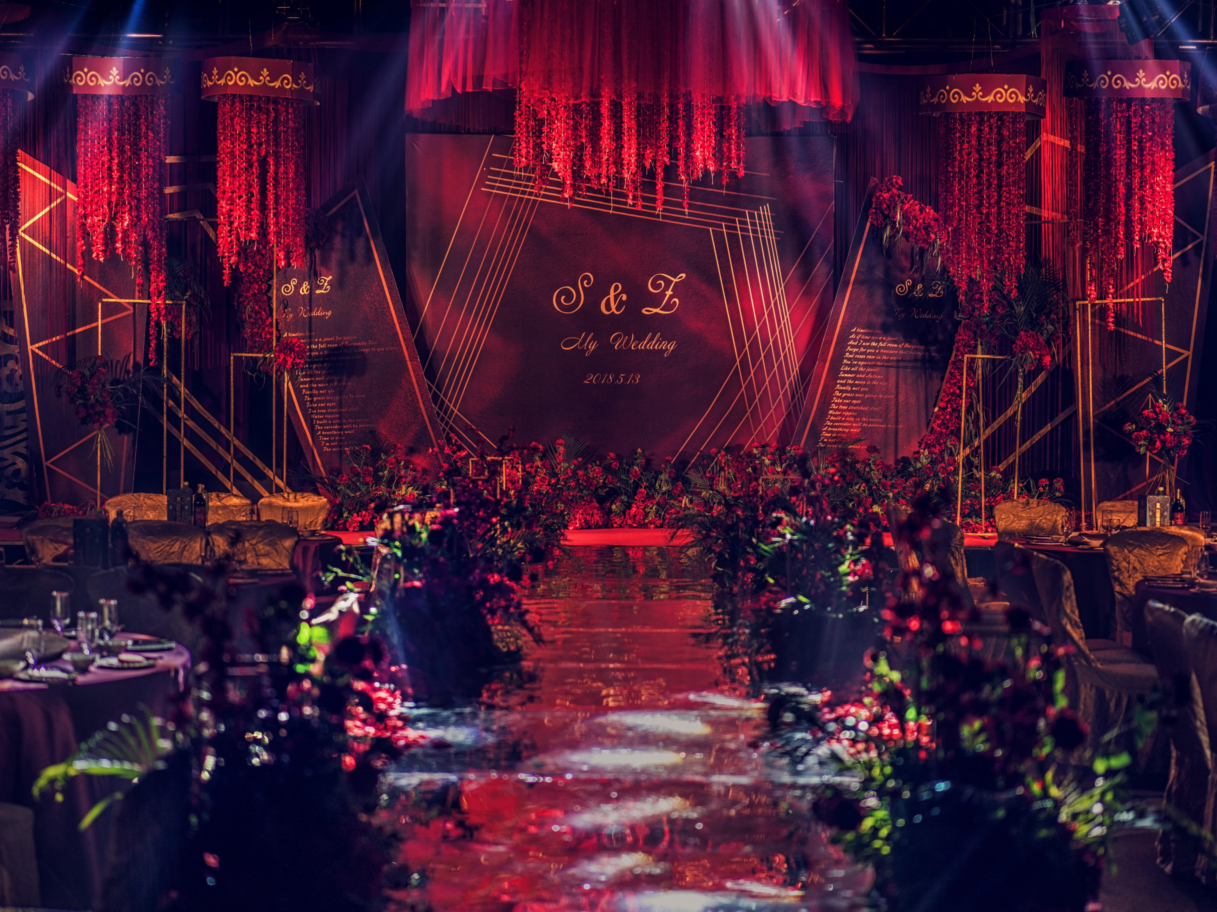 金典幸福丨白金汉爵&金黑主题婚礼