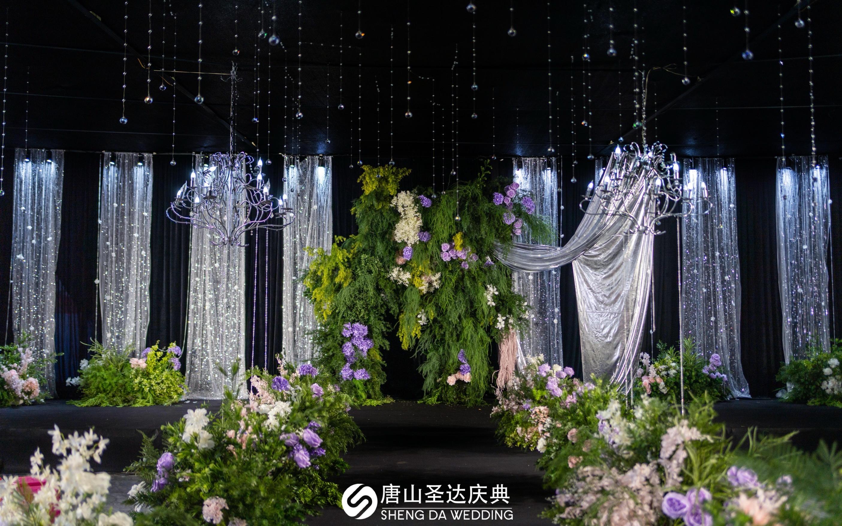 韩式浪漫紫韵婚礼，优雅绽放