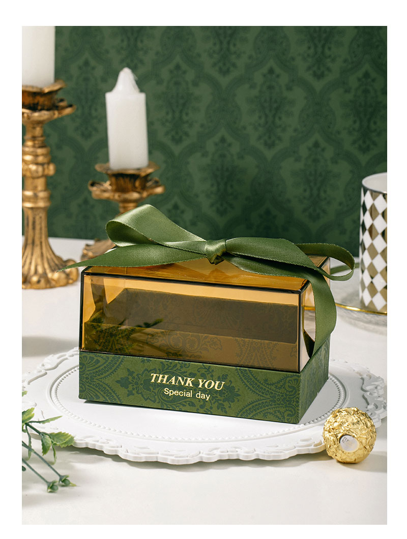 轻奢亚克力盒绿色14*9*8.5cm