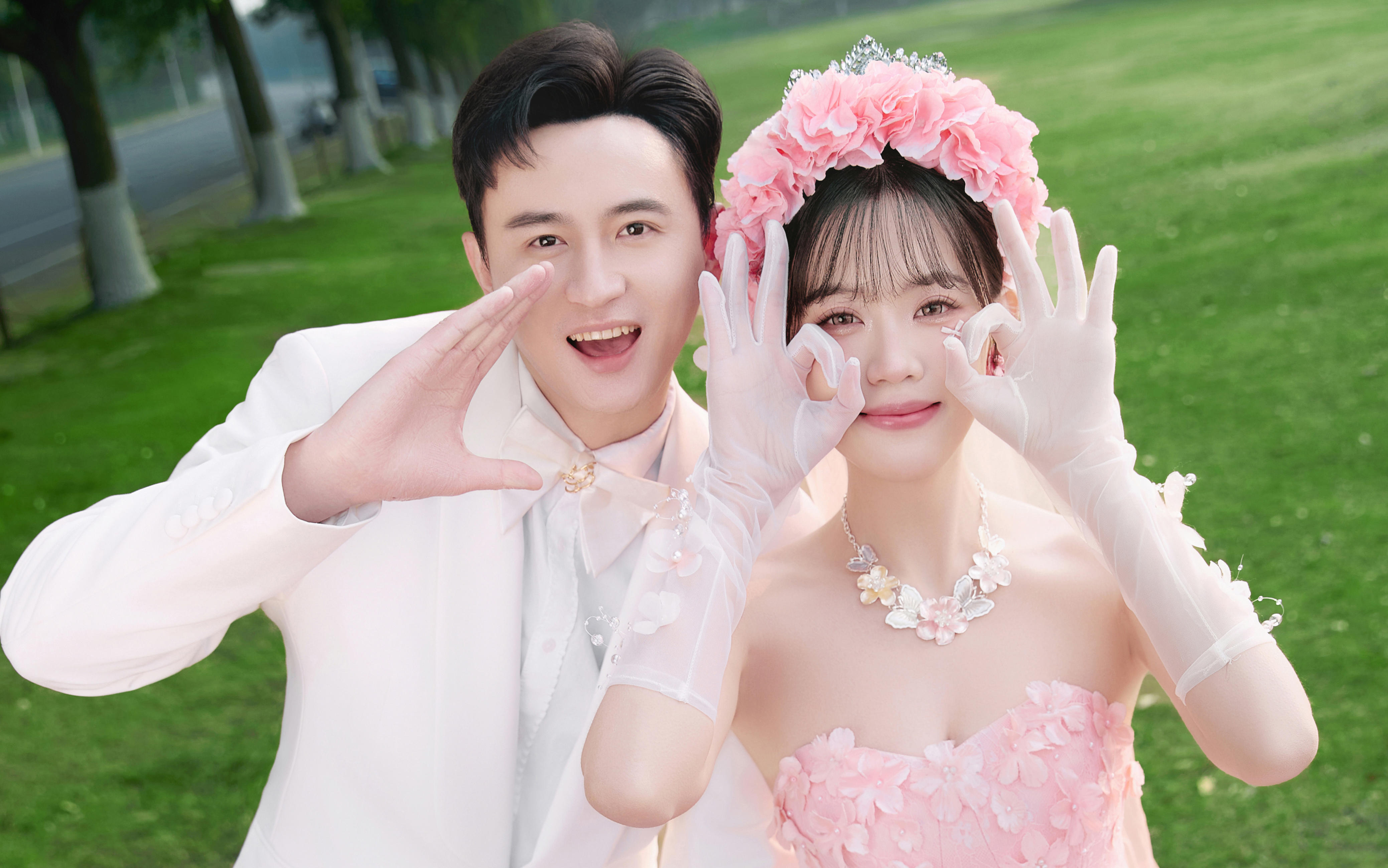 美到犯规的森系婚纱照