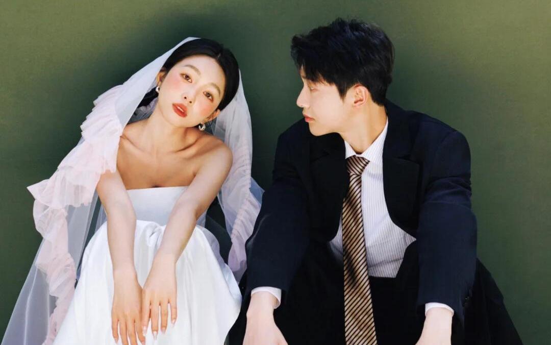 胶片婚纱照 ｜带着快乐栽进绿色的春日里