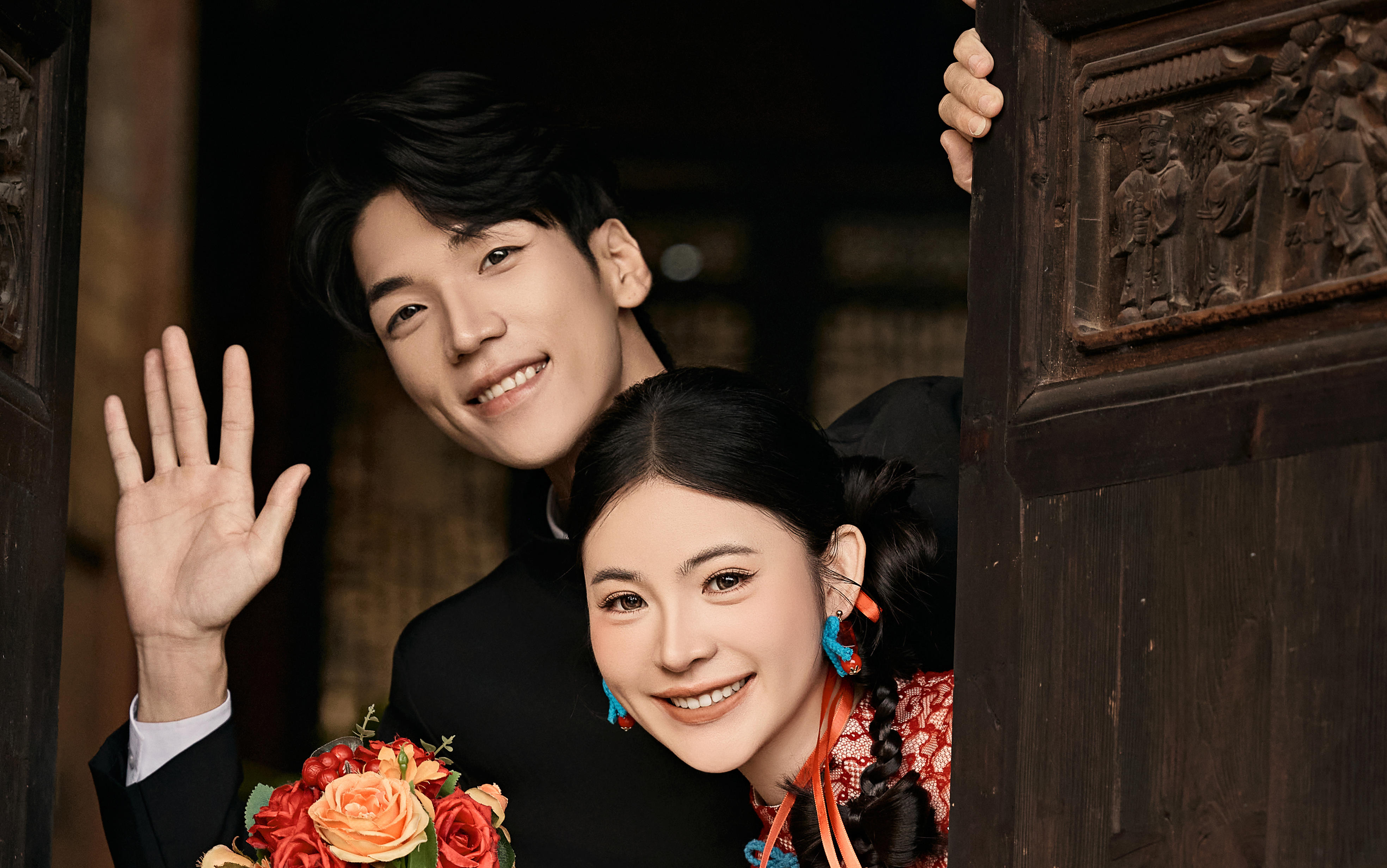 色色婚纱中式囍嫁—扶持