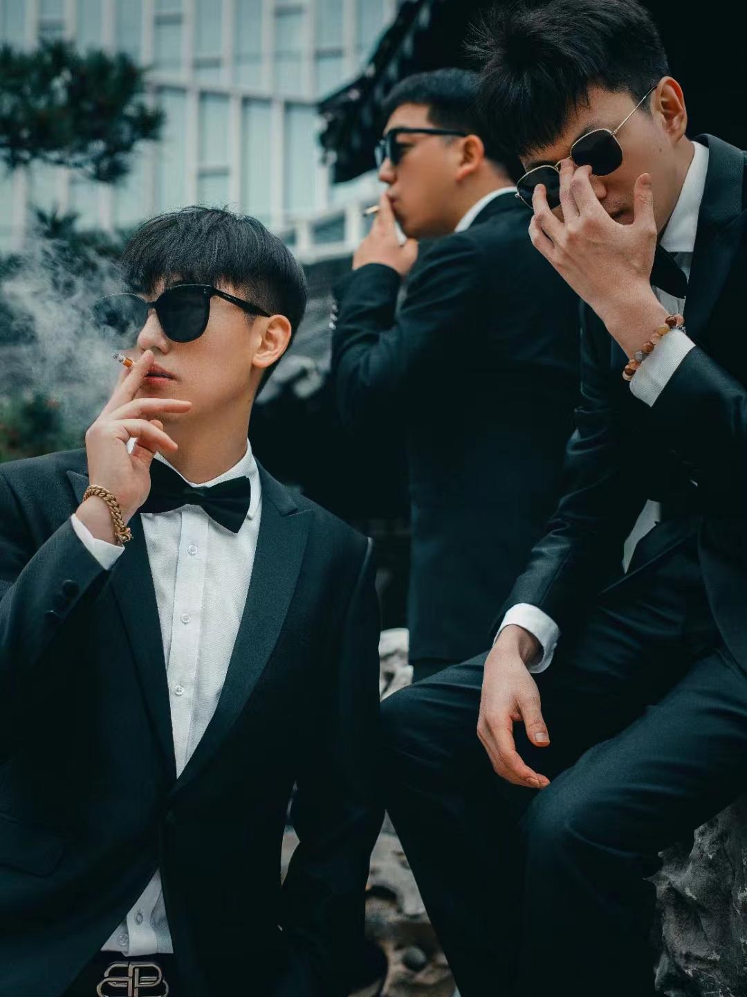 伴郎服五件套/带马甲领结