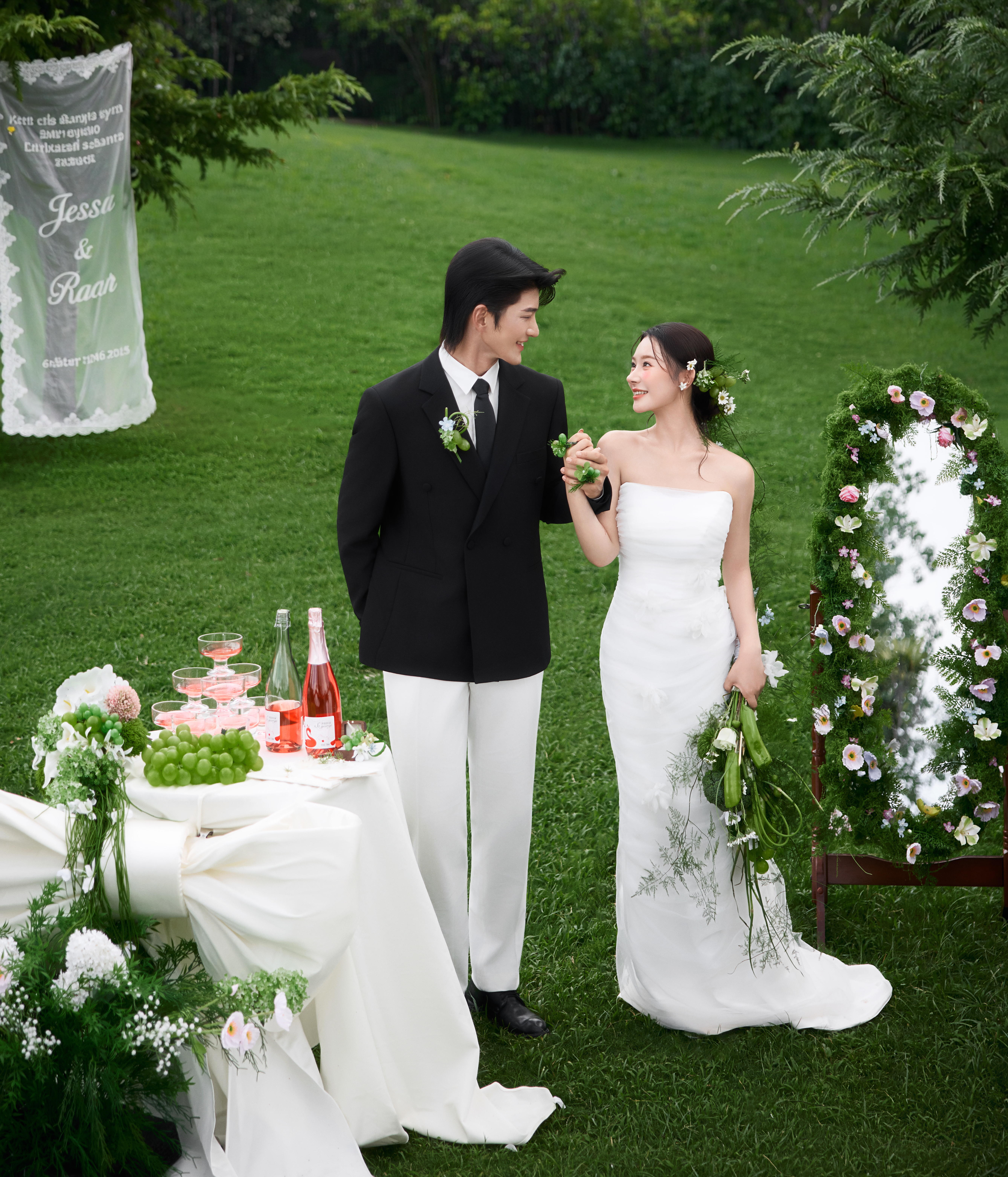 森系草坪  纪实感婚纱照