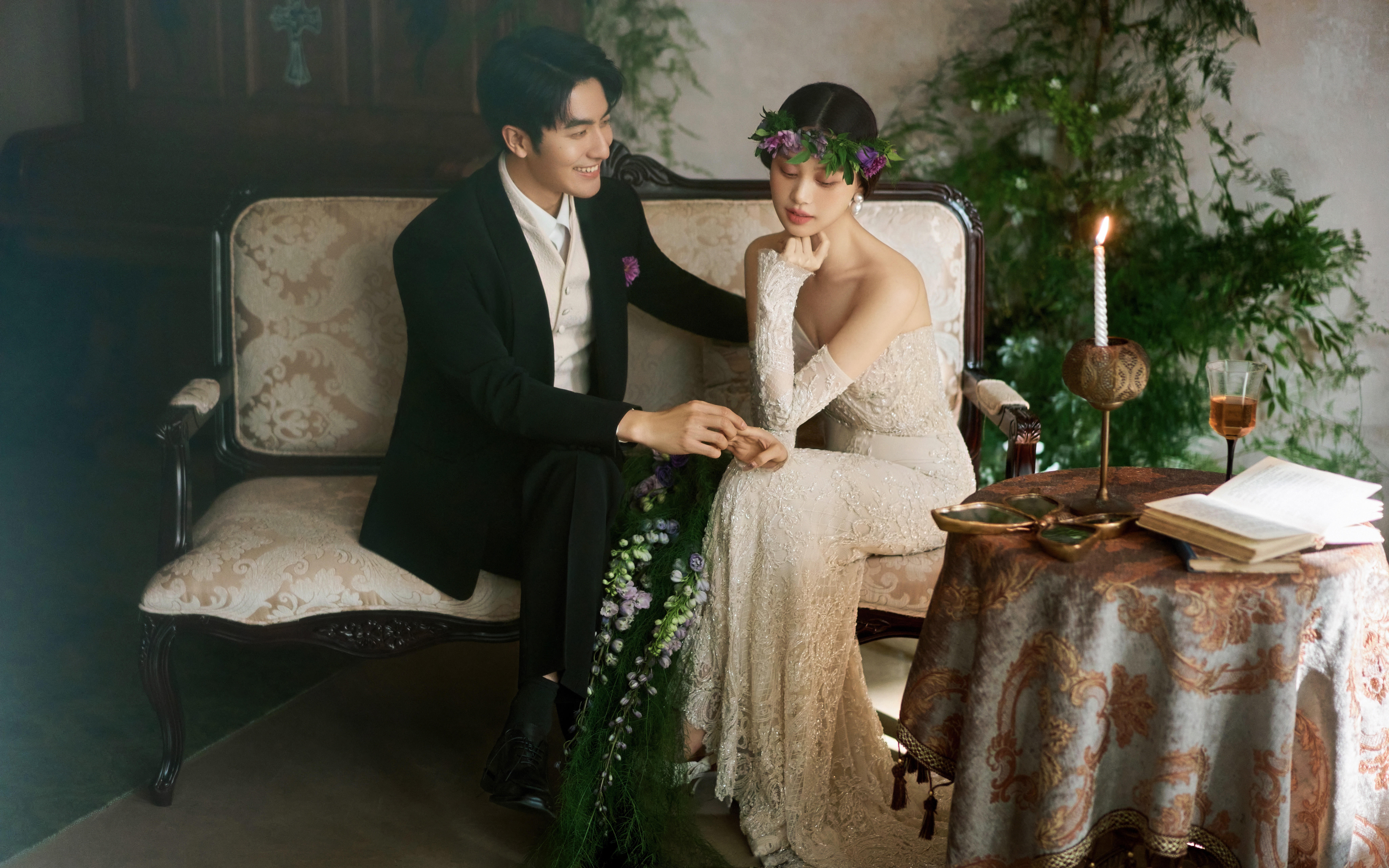 松弛感的婚纱照