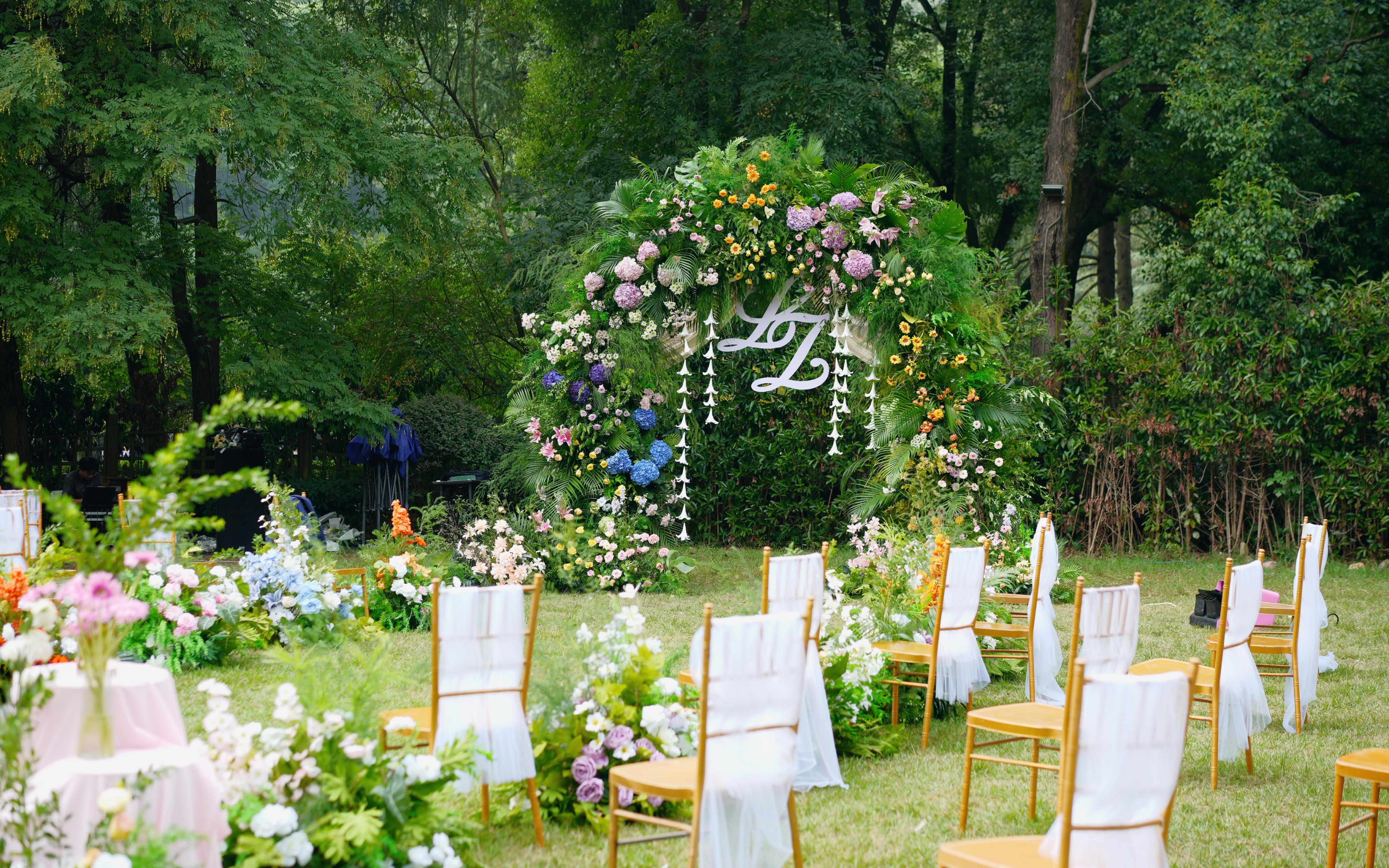 【上禧】森系户外 多彩花艺草坪婚礼