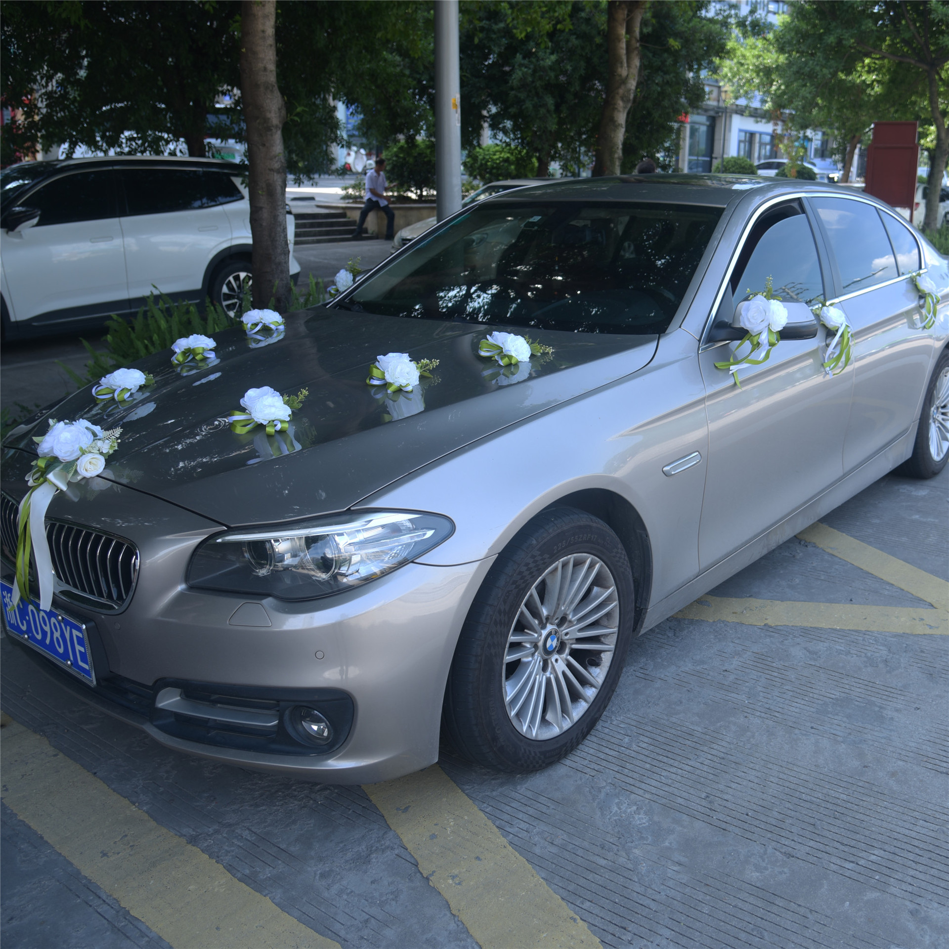 婚庆婚车车头花 全套接亲车队布置