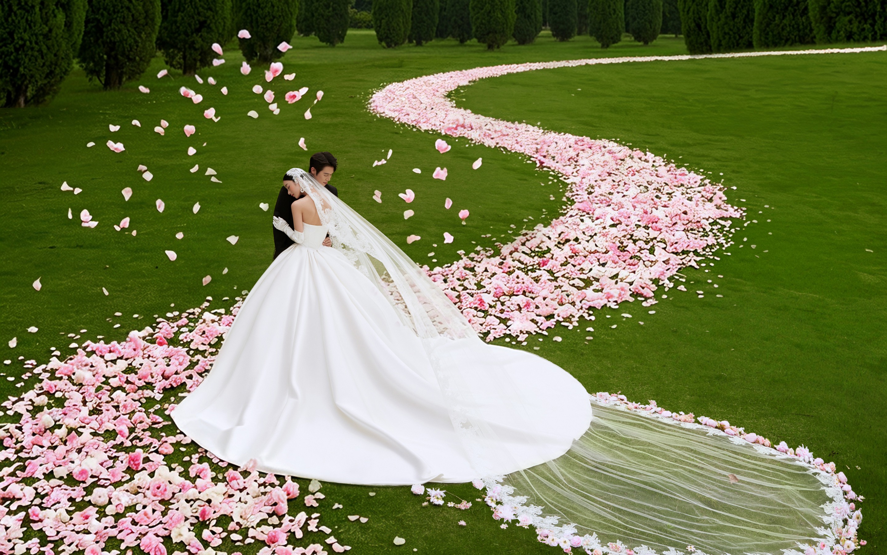 <一路生花>草坪森系仪式感婚纱照