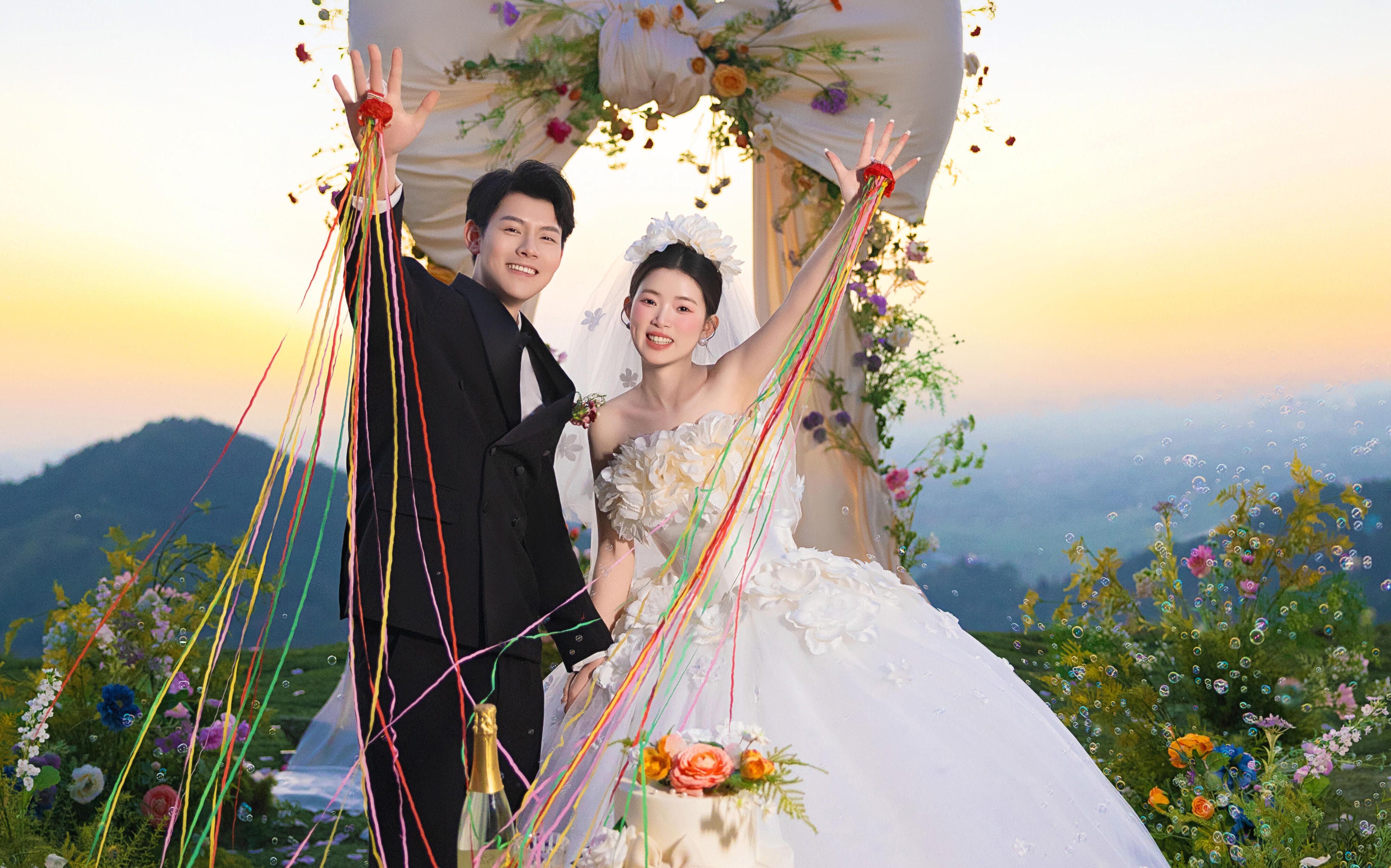 目的地婚礼💒和橘子海的夕阳更配哦~