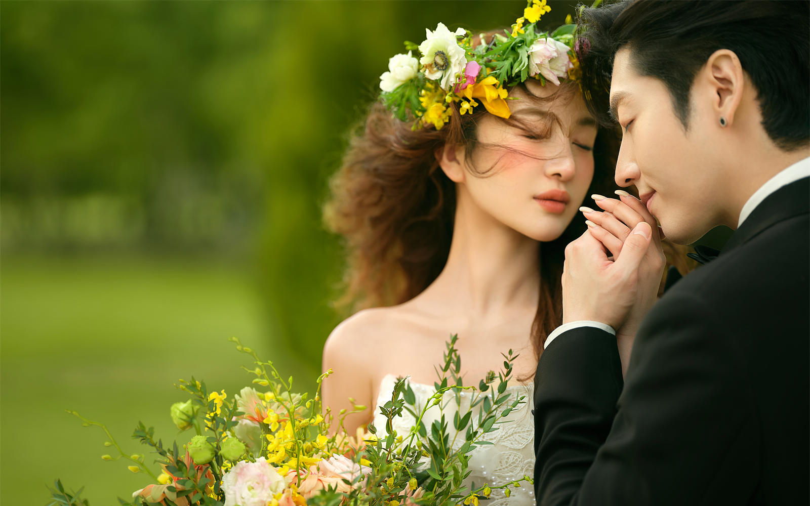 【D视觉摄影】让绿意见证永不褪色的温柔，森系婚照