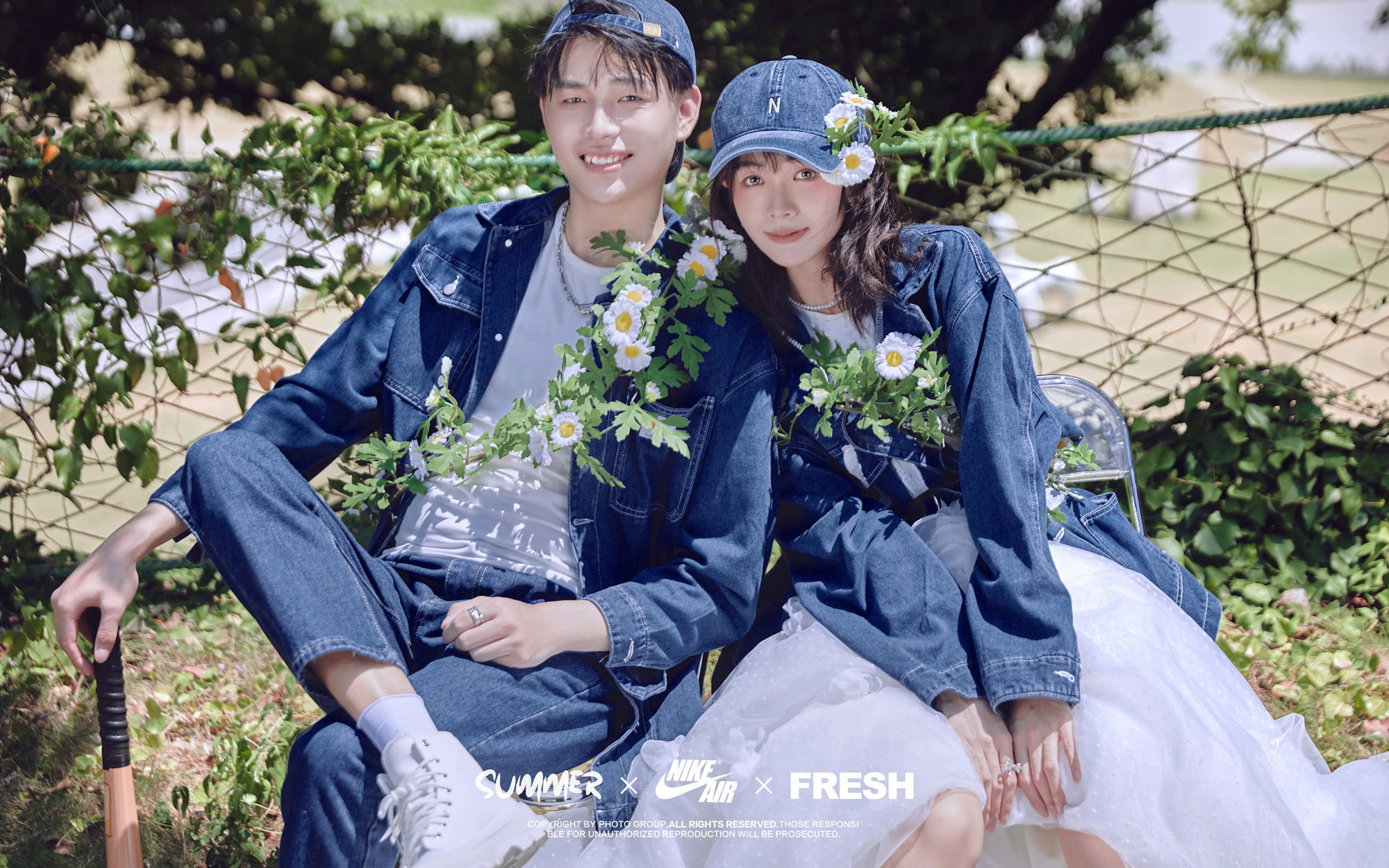 舟山大青山青春森系婚紗照