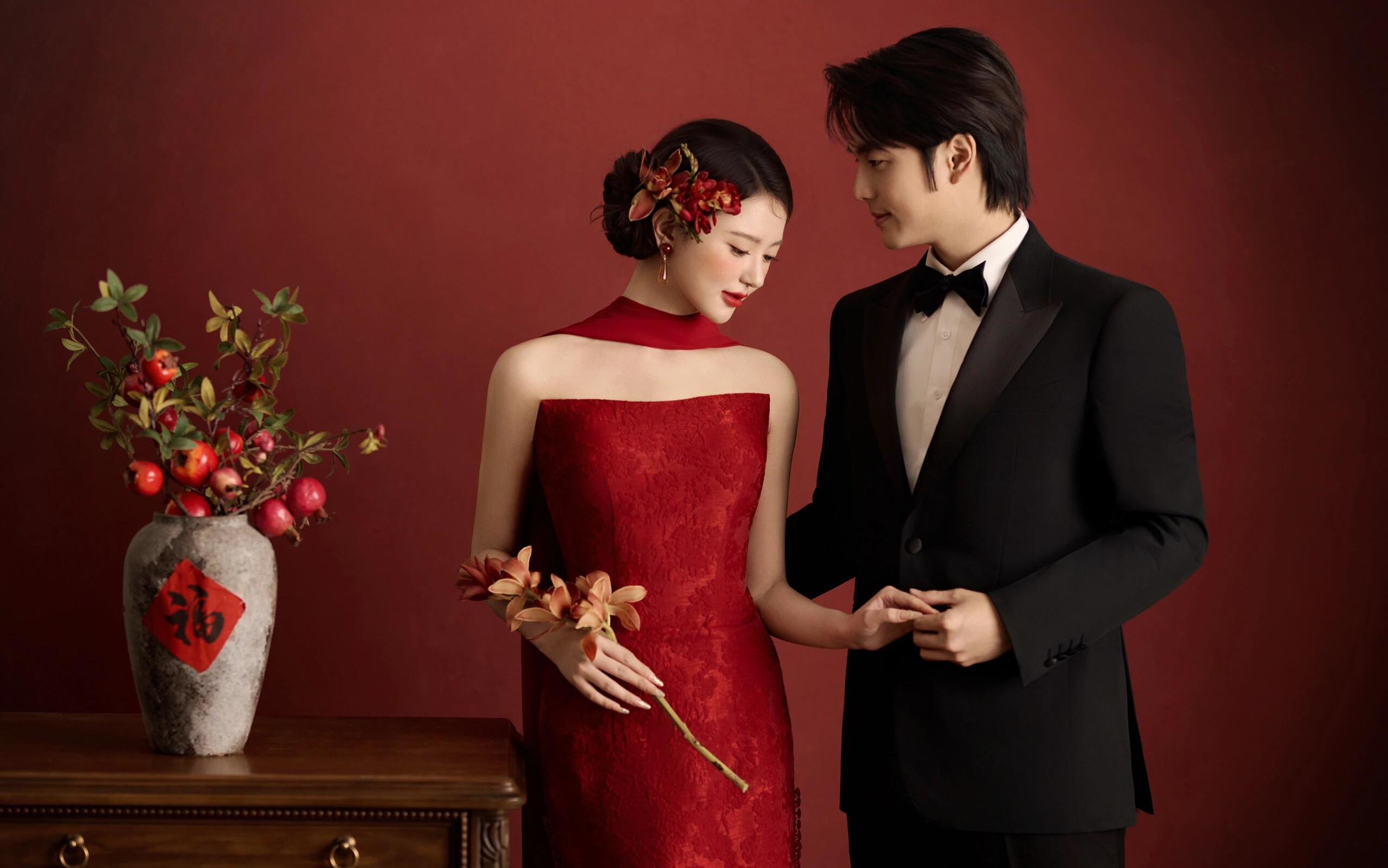 【喜欢这组新中式婚纱照】