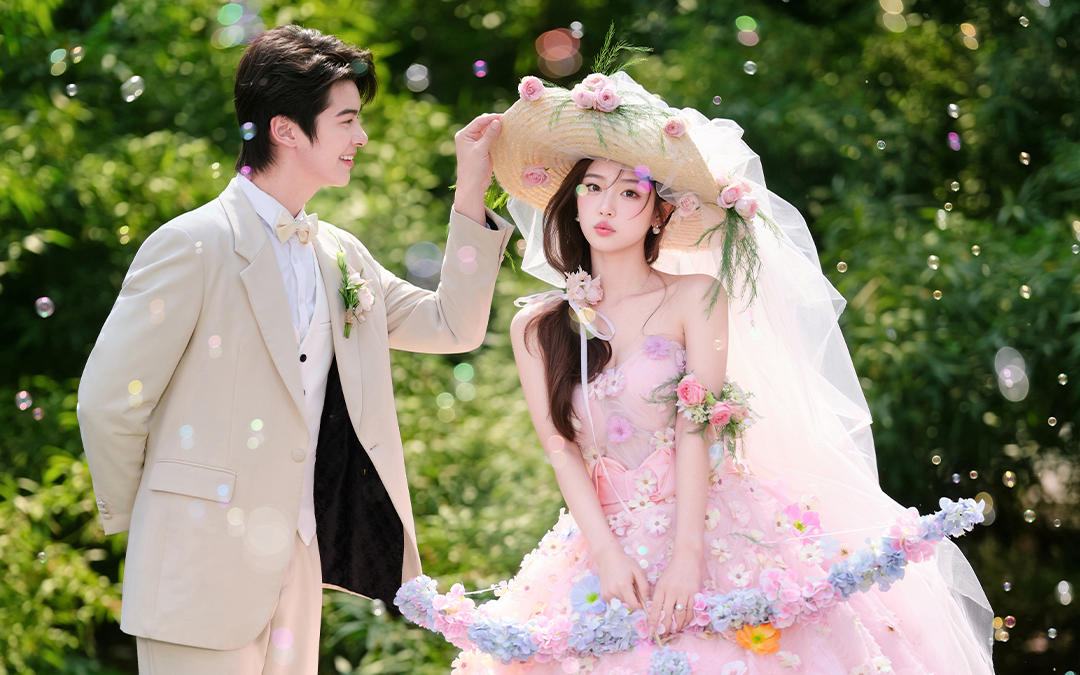 美出圈?初夏粉色花神??甜度??阜陽婚照