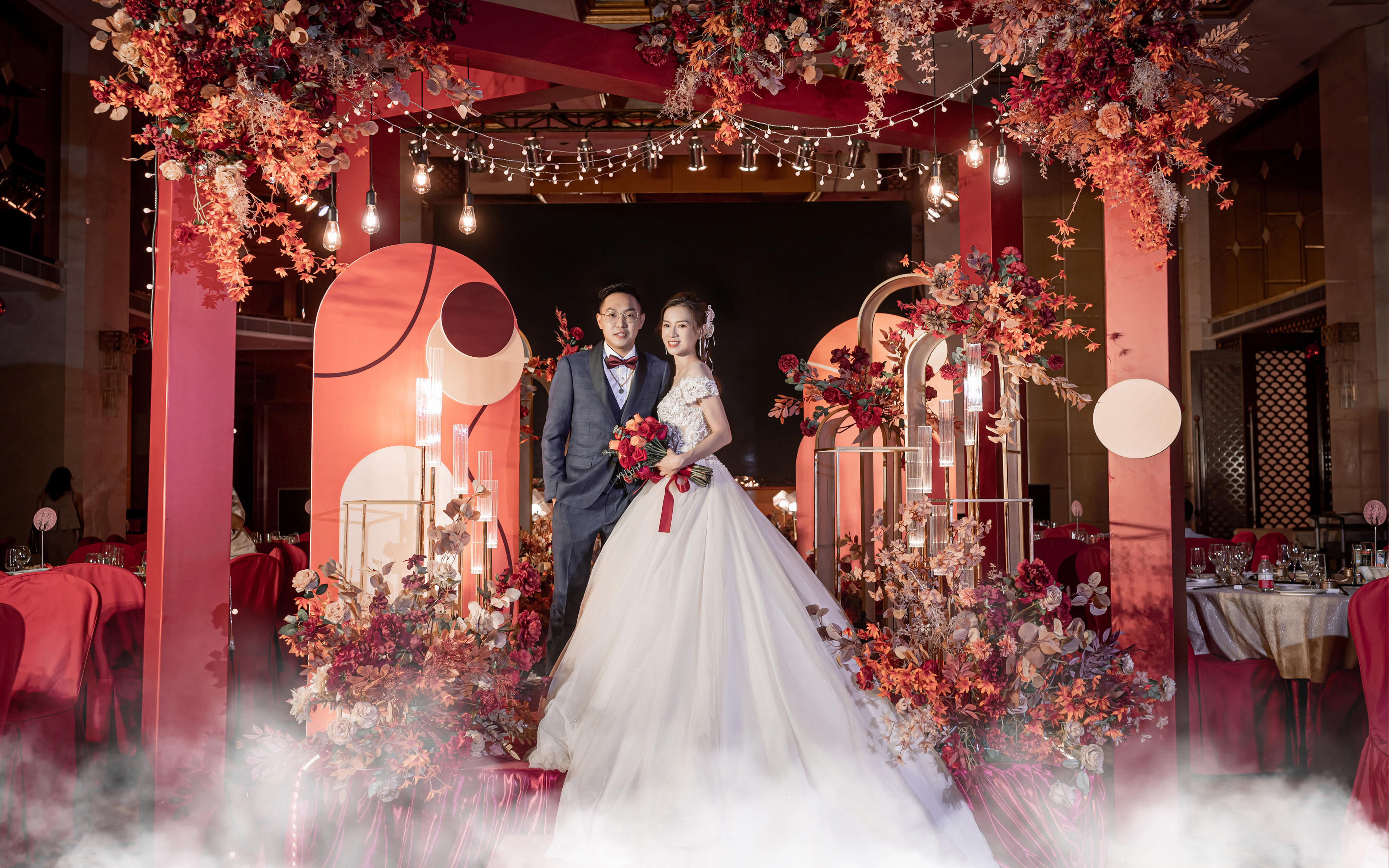 红金色复古轻奢婚礼·星元素婚礼