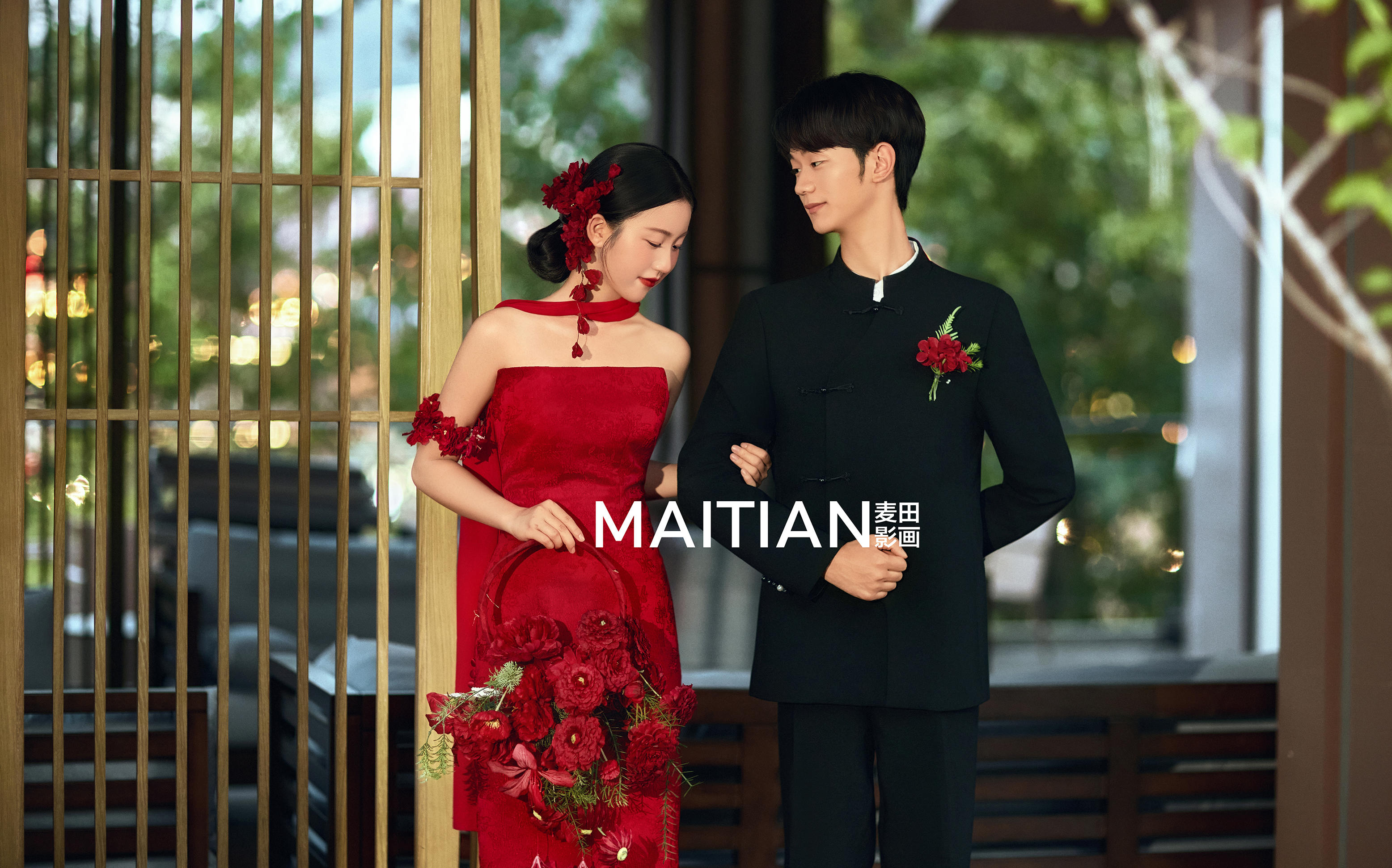 巴中婚纱照|新中式园林东方美学刻在骨子里的美