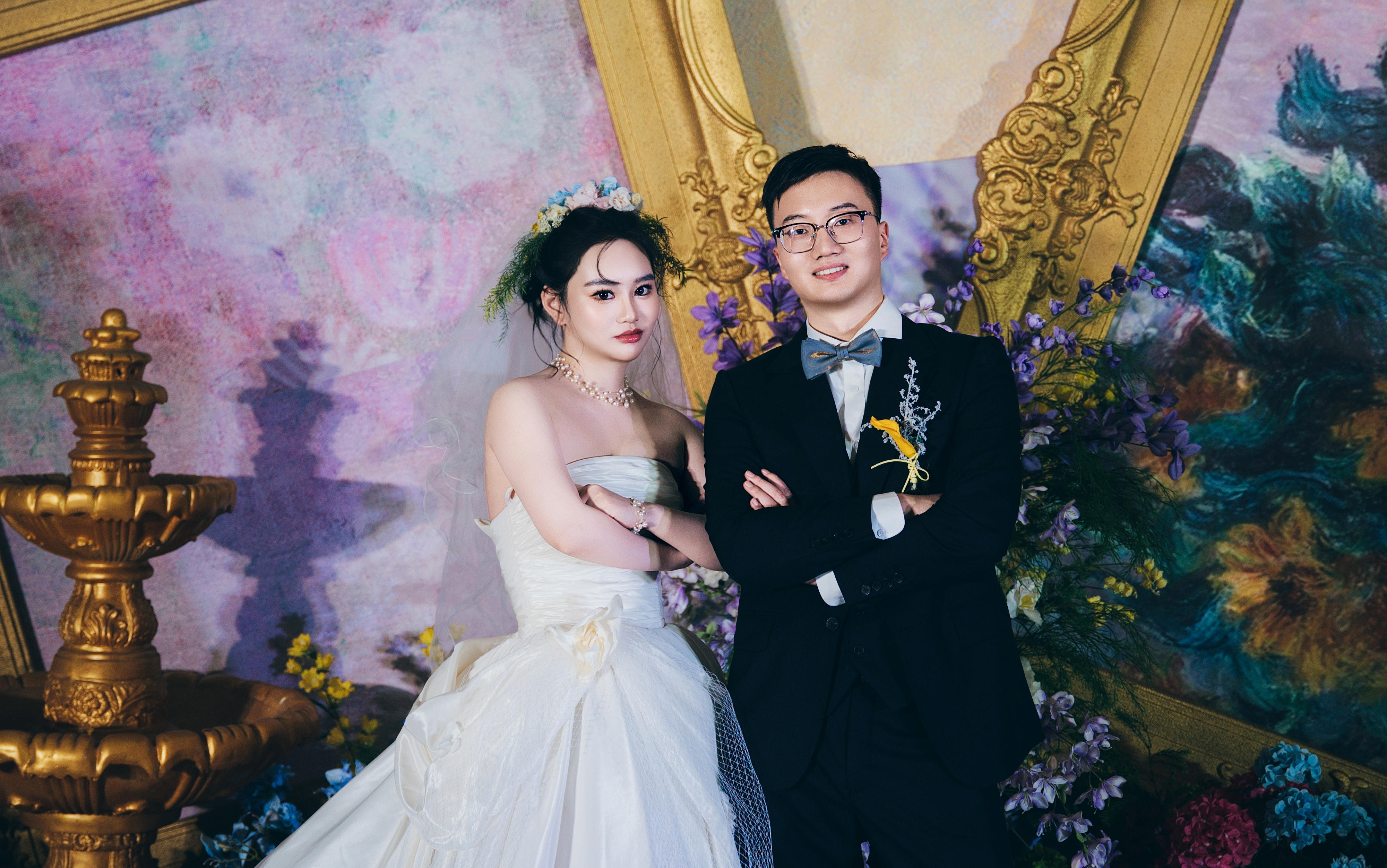 莫奈花园油画风主题婚礼