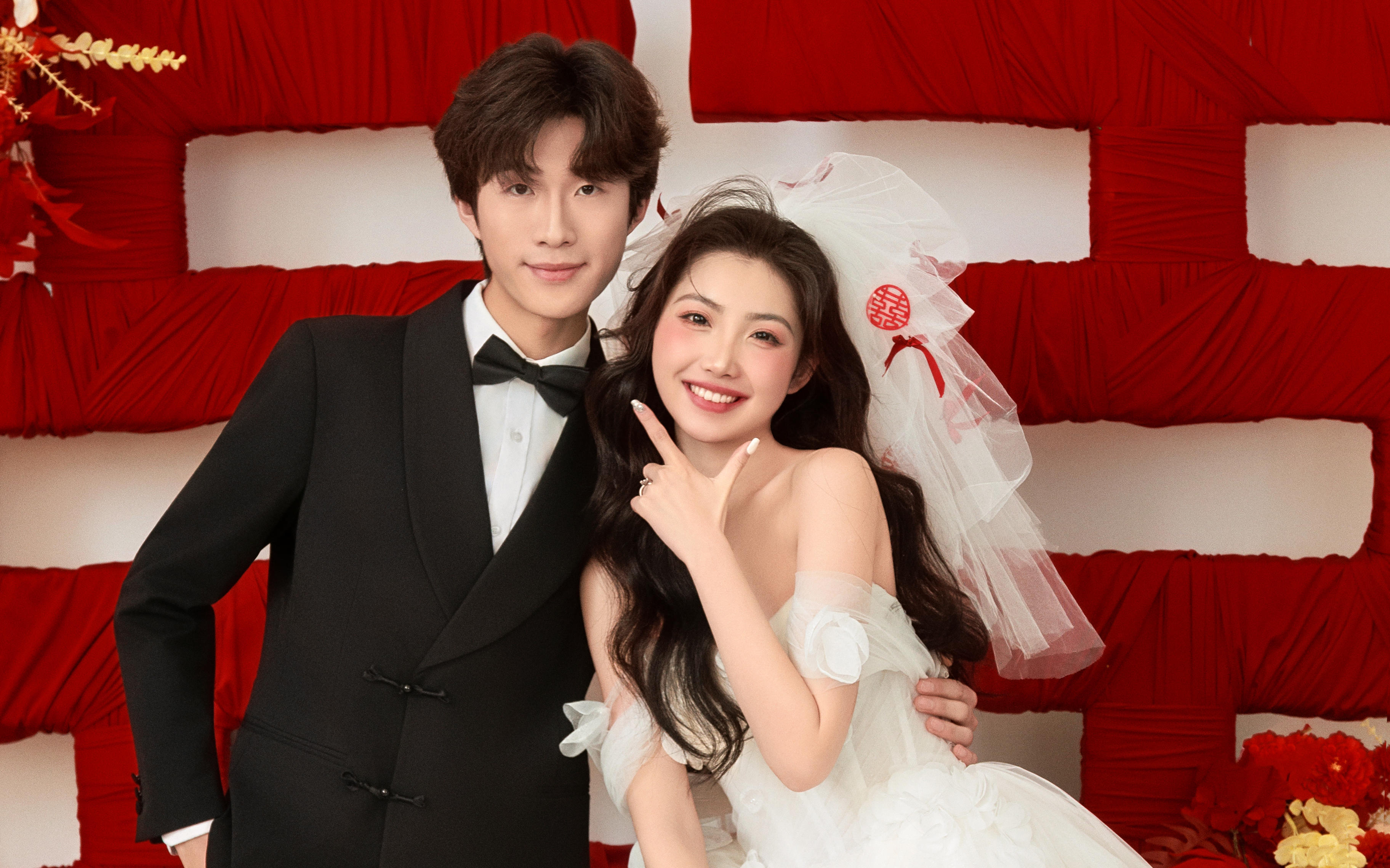 成都室内被夸爆的大喜字喜嫁婚纱照