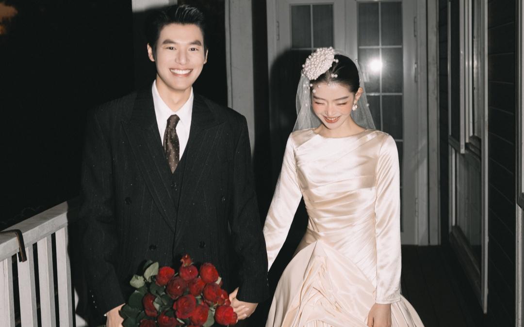 火爆朋友圈的法式复古婚纱照🥀温柔又高级