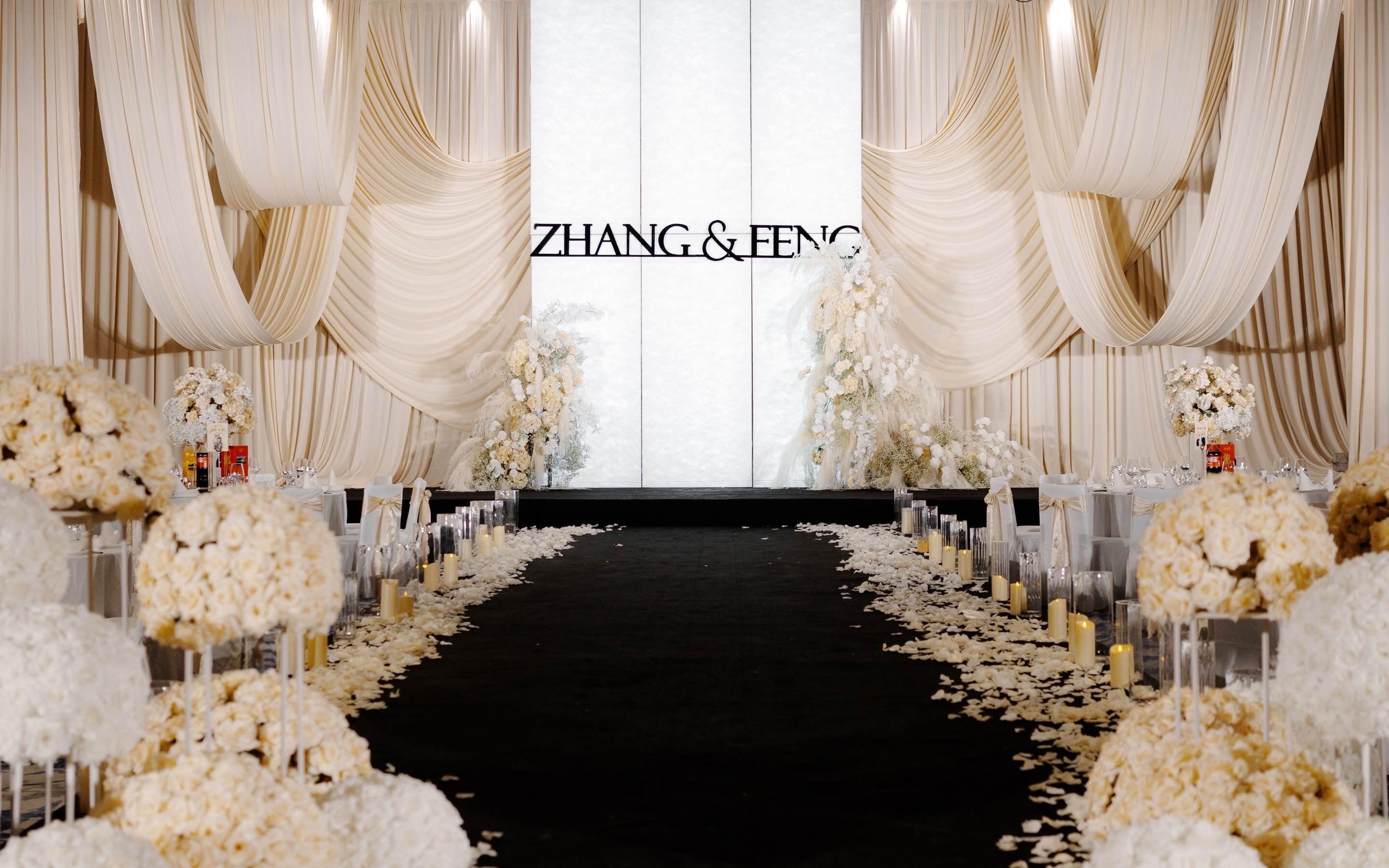 韩式梦幻风丨高级感布幔杜邦纸婚礼