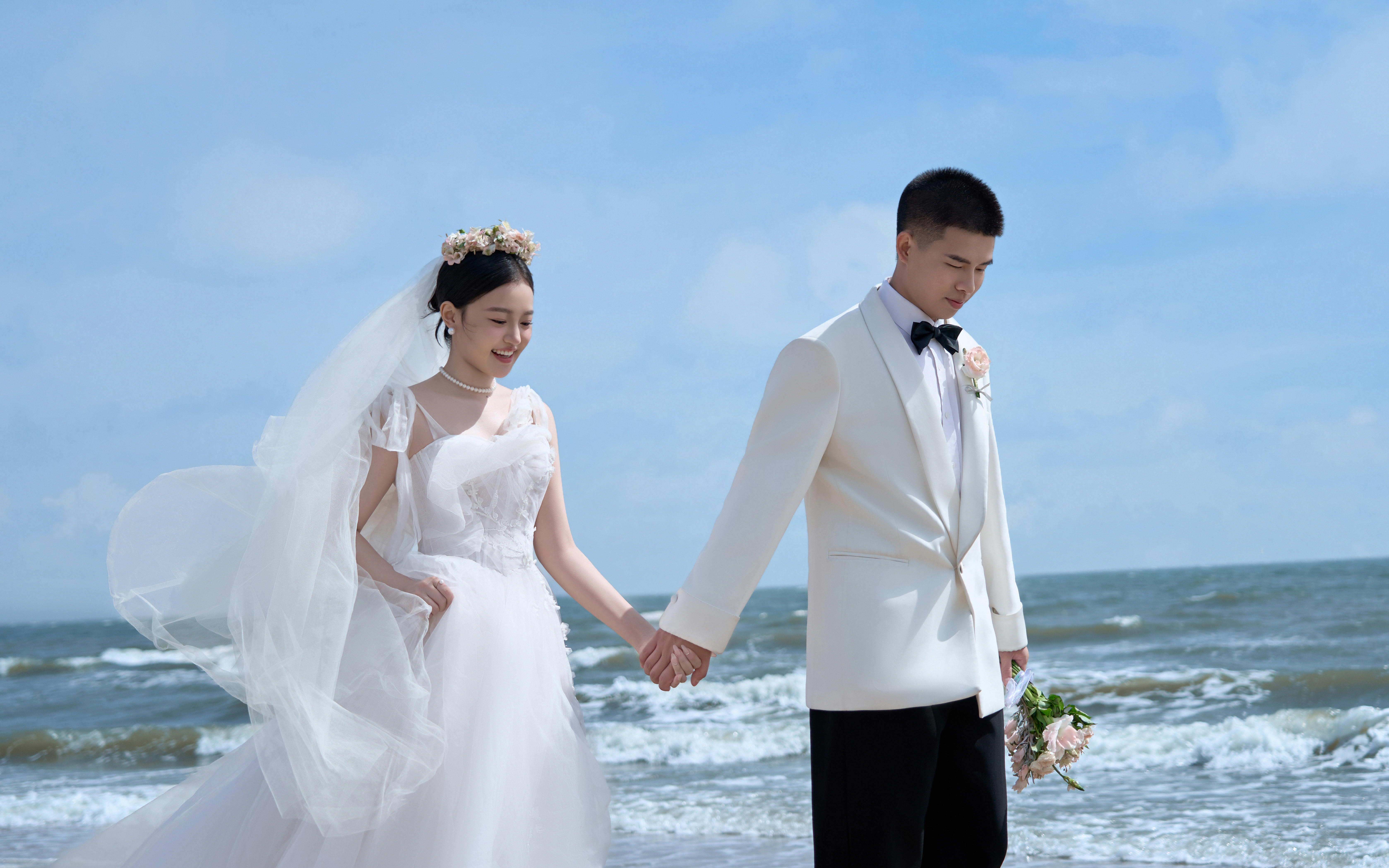 【法式印象】藍(lán)天碧海??攜手漫步，浪漫不止童話