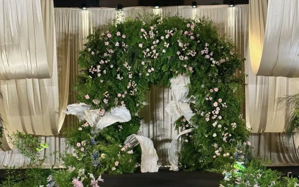 喜橙|白綠色韓式婚禮