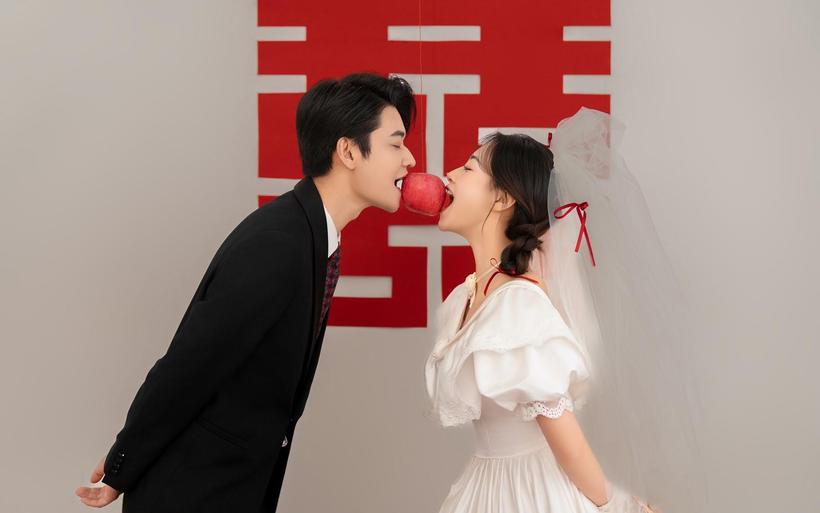 被全家夸赞的复古喜嫁婚纱照‼️银川婚纱照