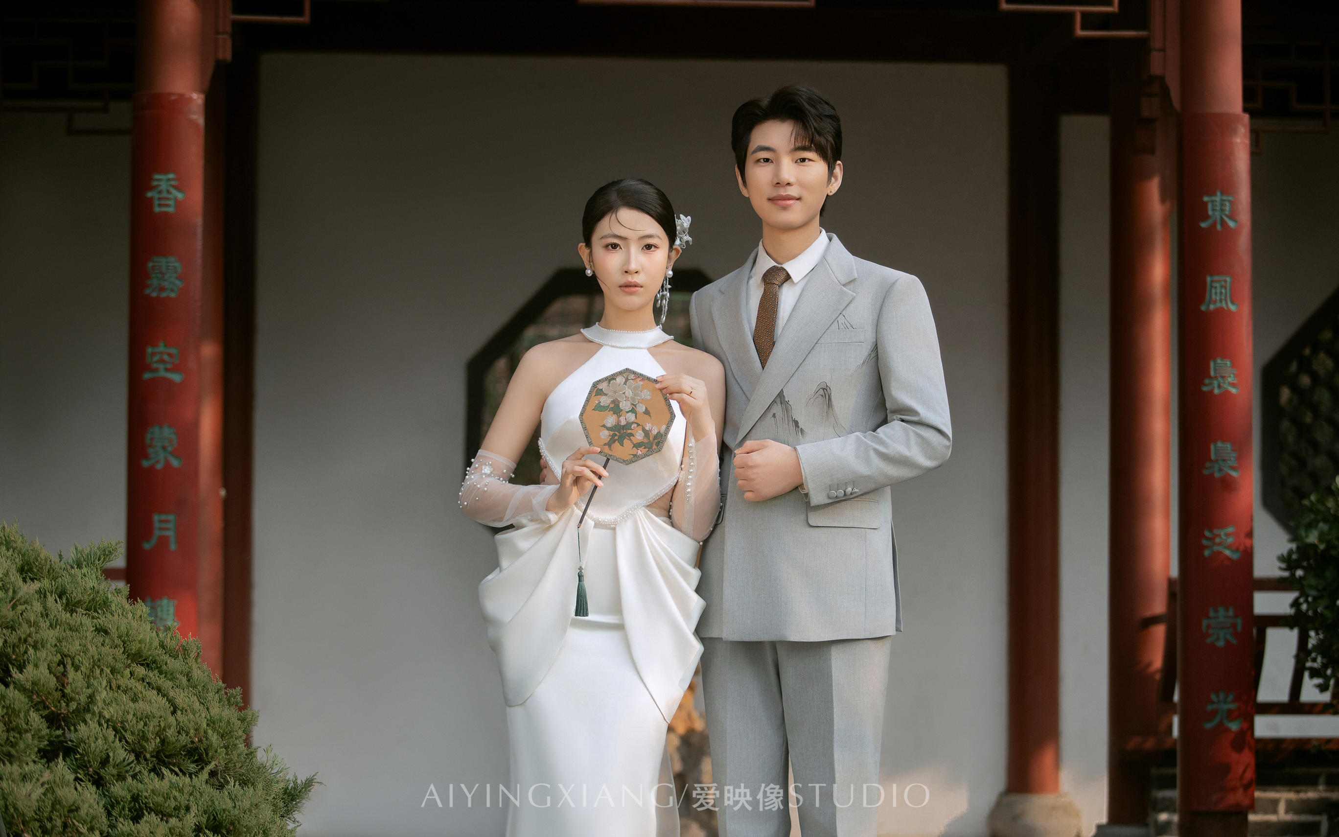 园林婚纱照