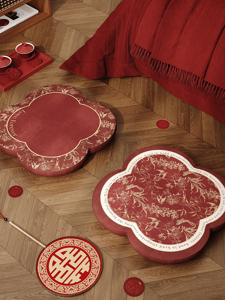 敬茶跪垫中式结婚婚礼改口跪拜垫子