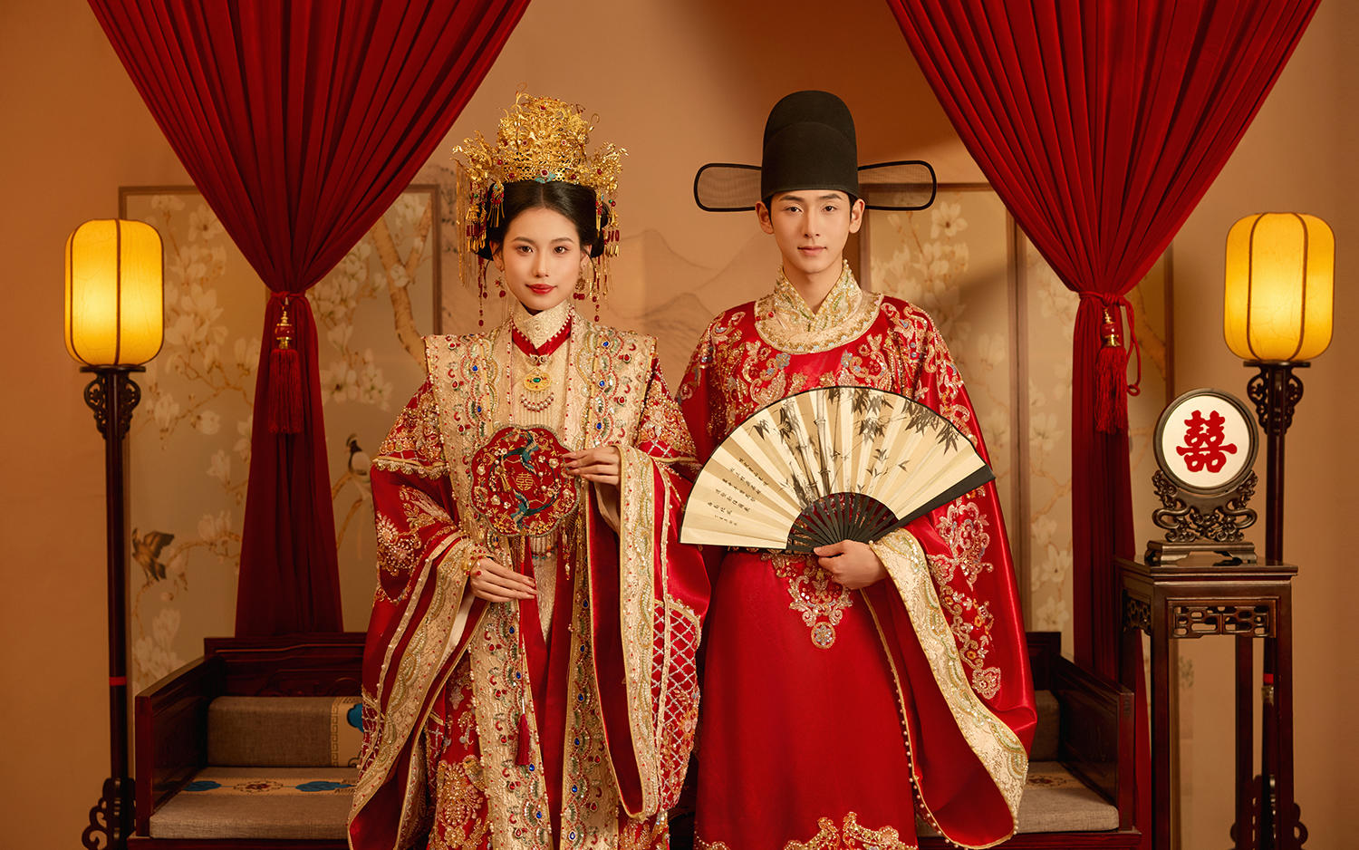 汉服内景婚纱照