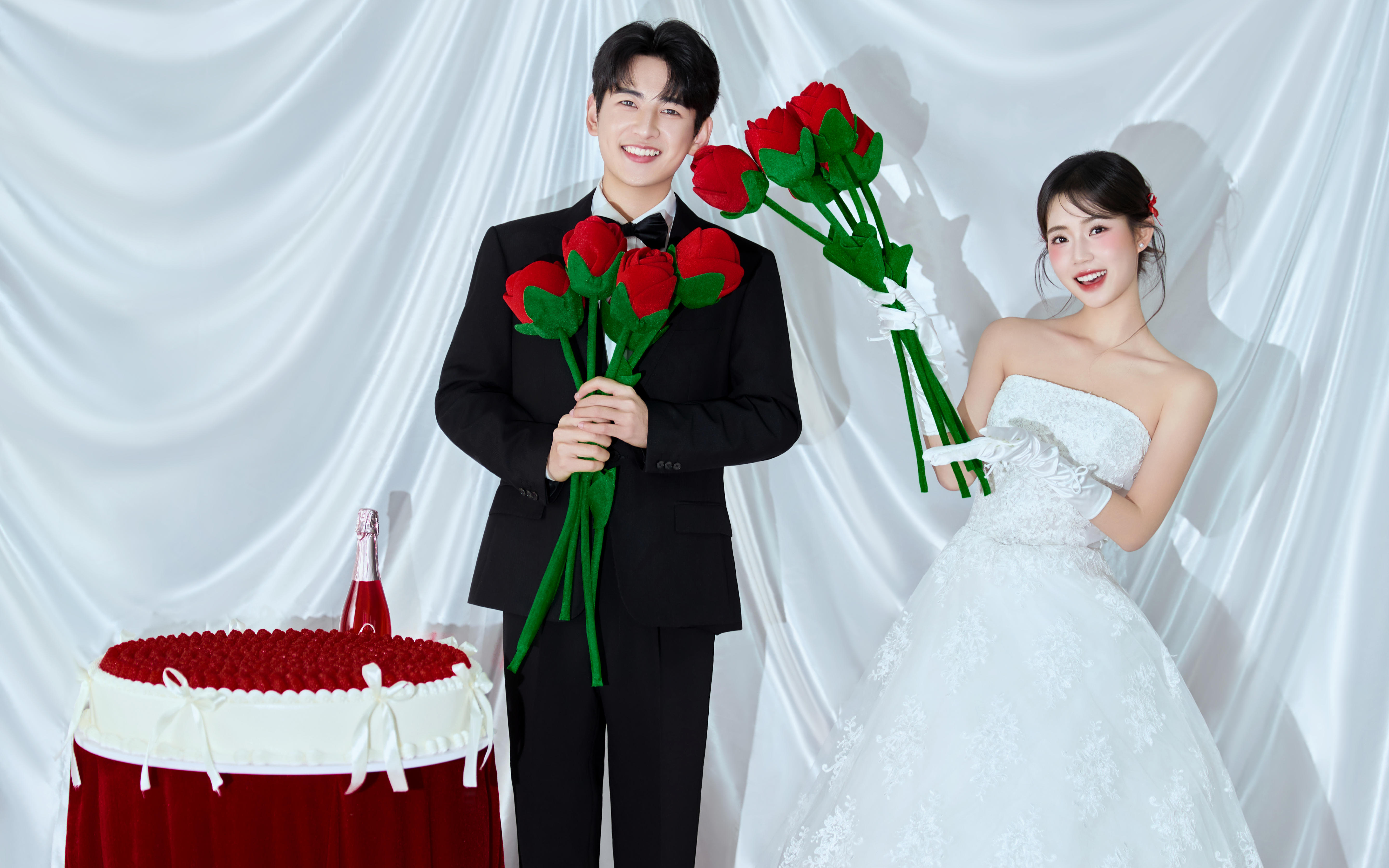 真的太乖咯！超適合00后拍的喜嫁婚紗照??