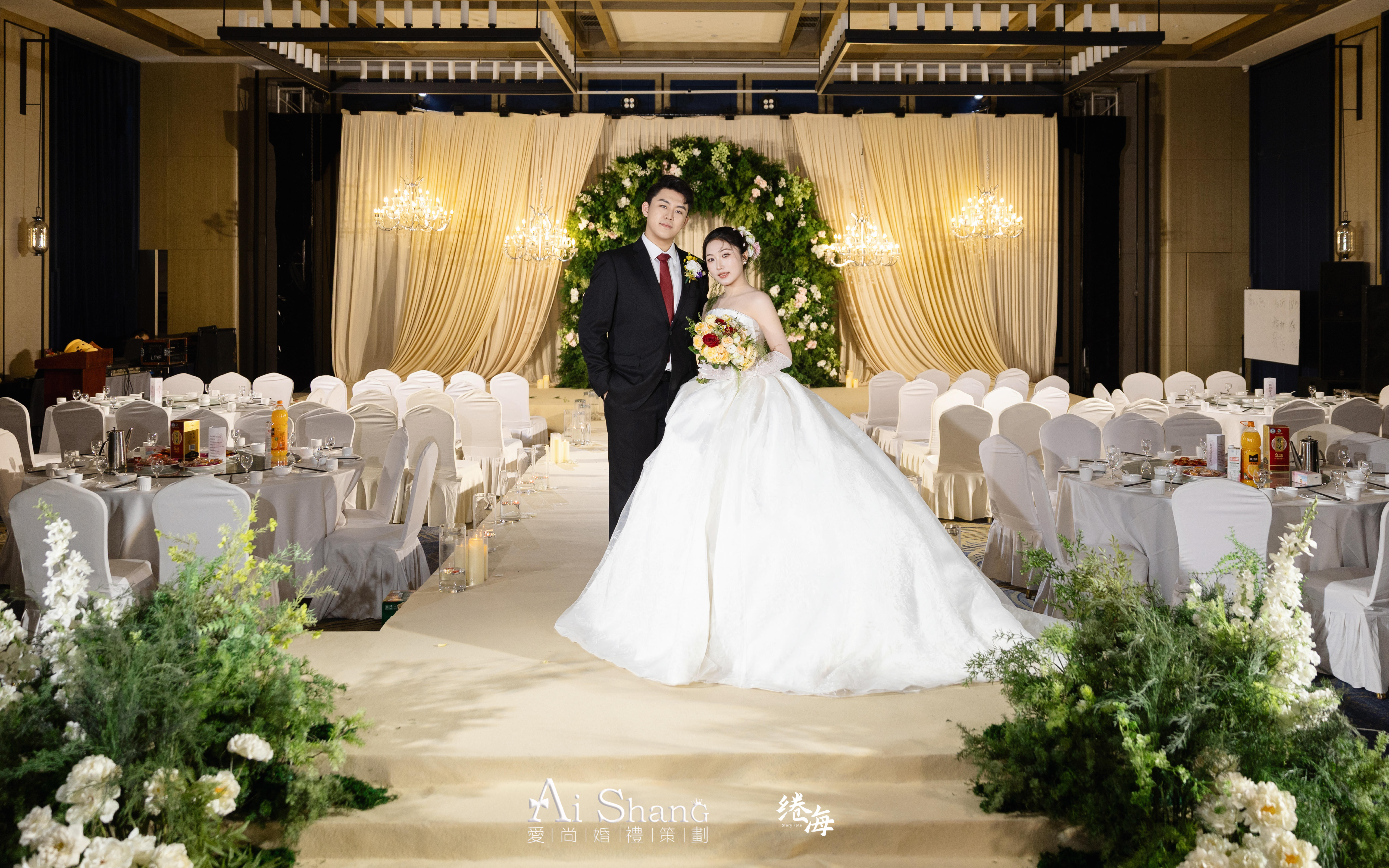 英式大拱門氛圍感婚禮